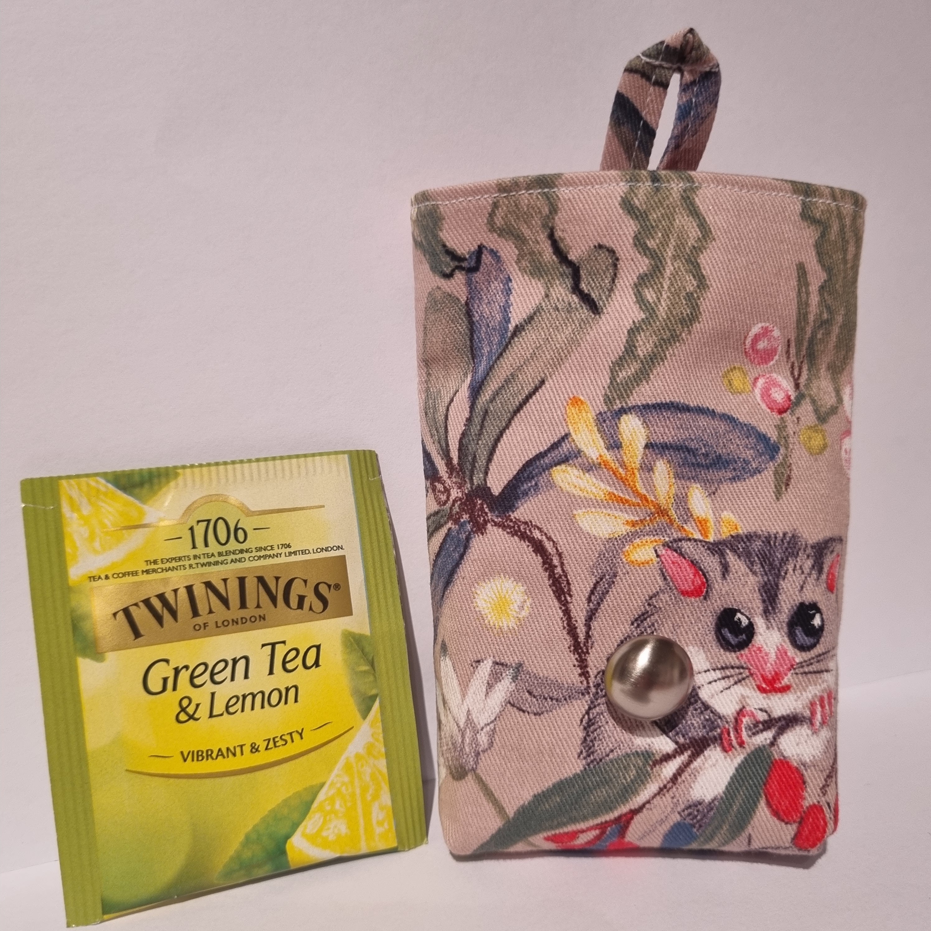 Teabag Holder - Small Foldover Pouch - Teabag Wallet