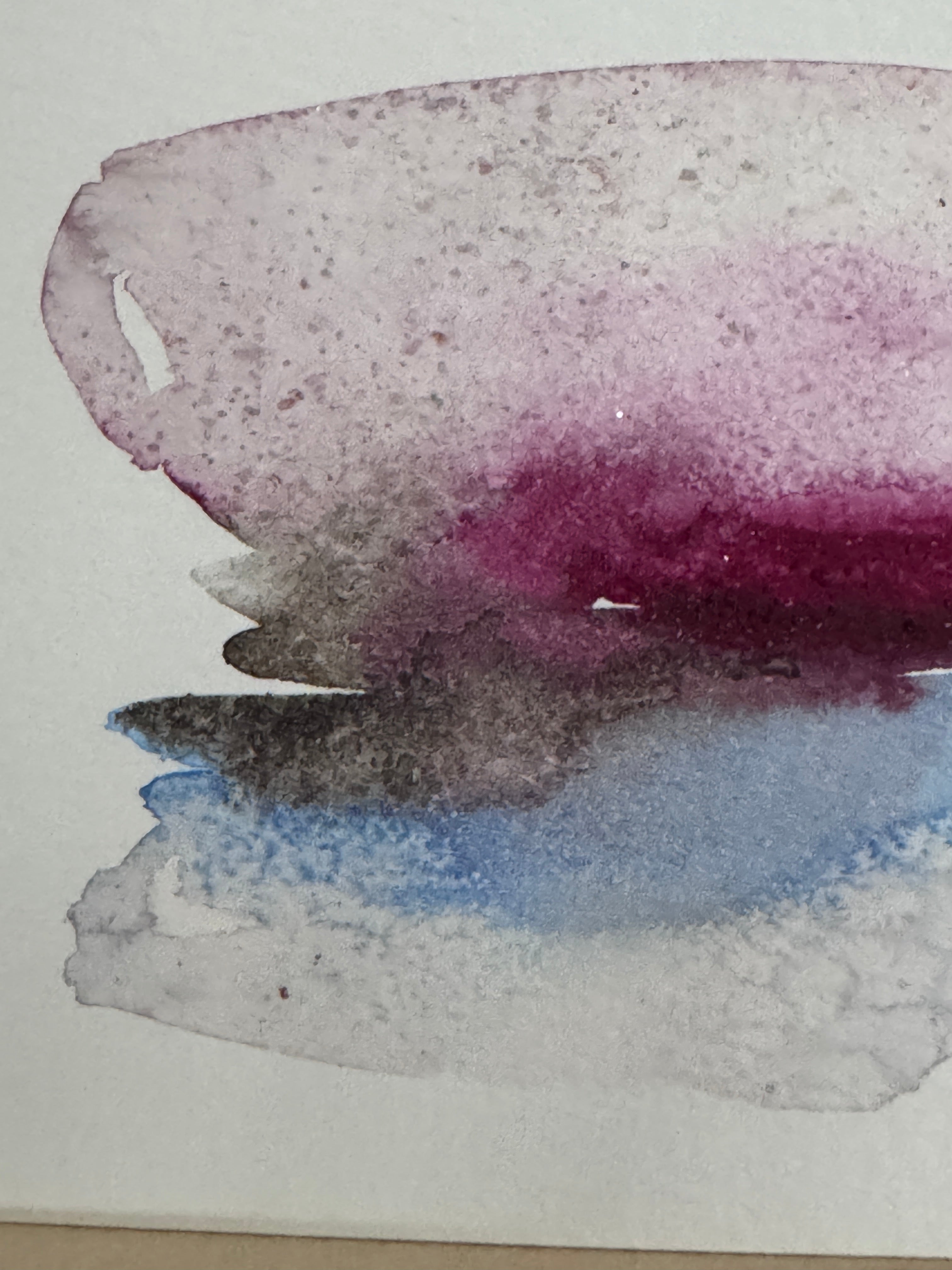 Original Abstract Watercolour - What Remained