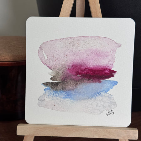 Original Abstract Watercolour - What Remained
