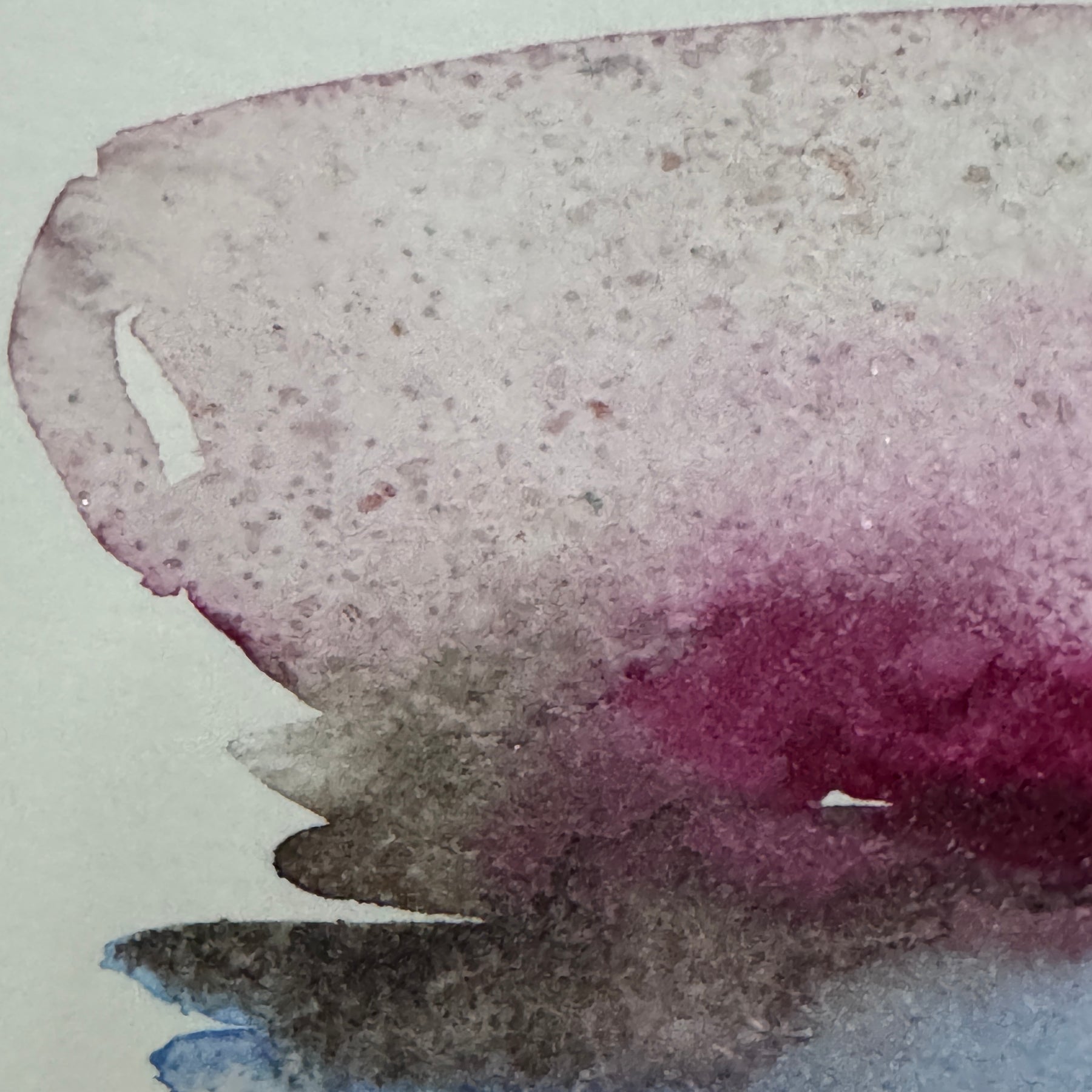 Original Abstract Watercolour - What Remained