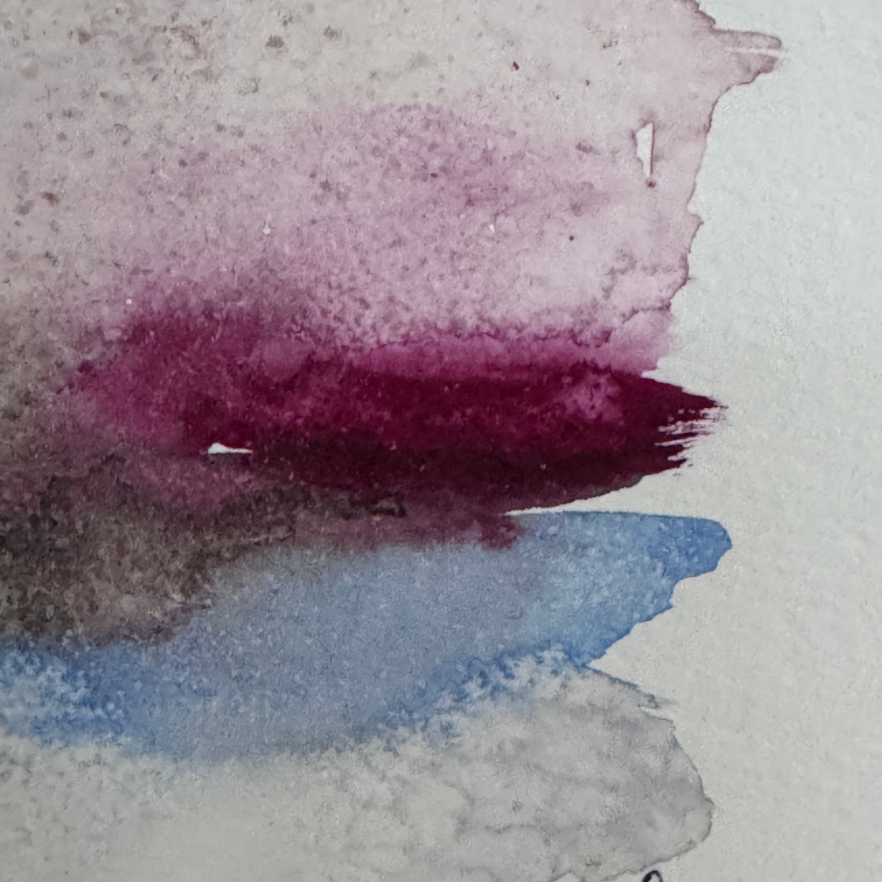 Original Abstract Watercolour - What Remained