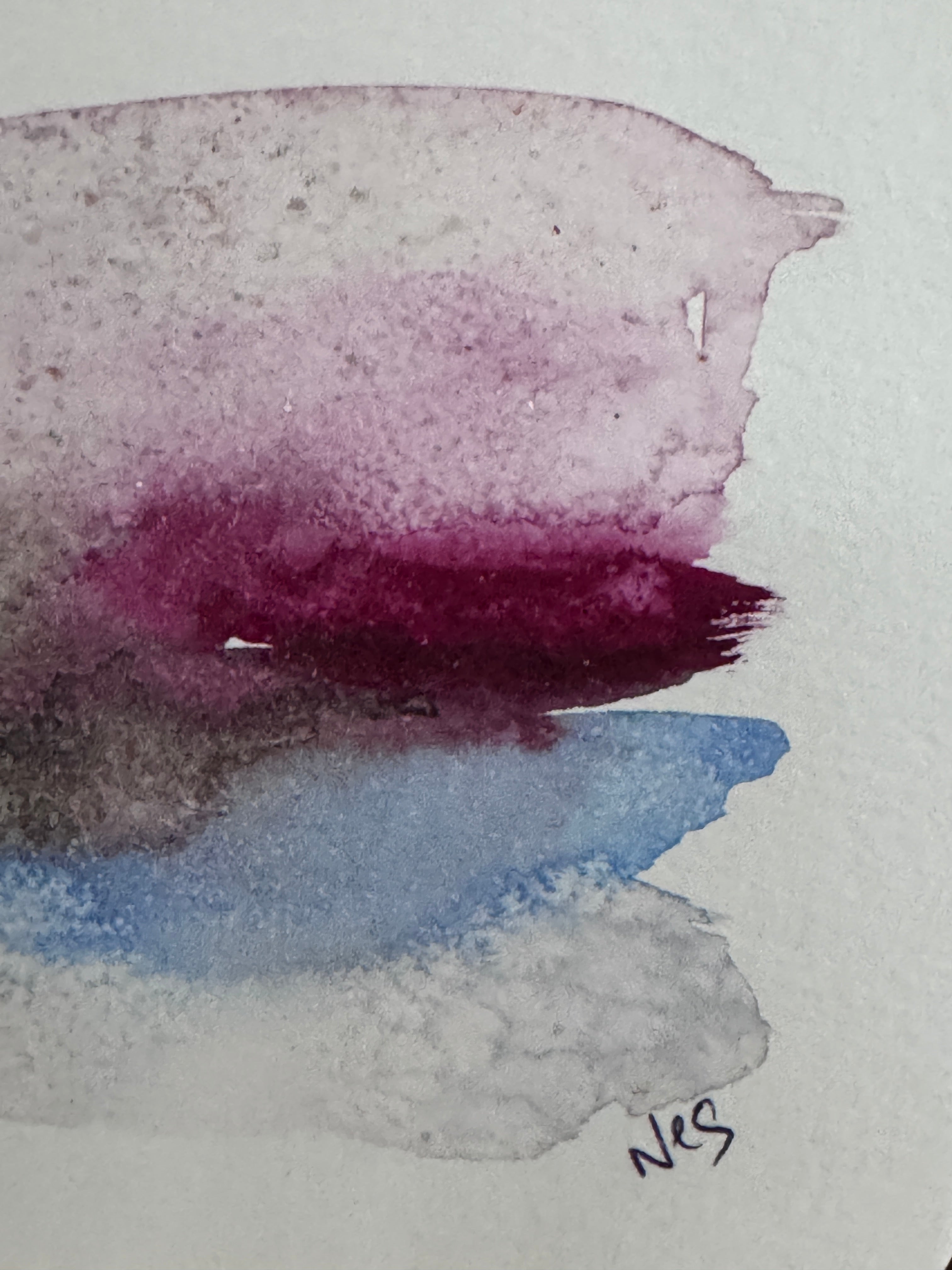 Original Abstract Watercolour - What Remained