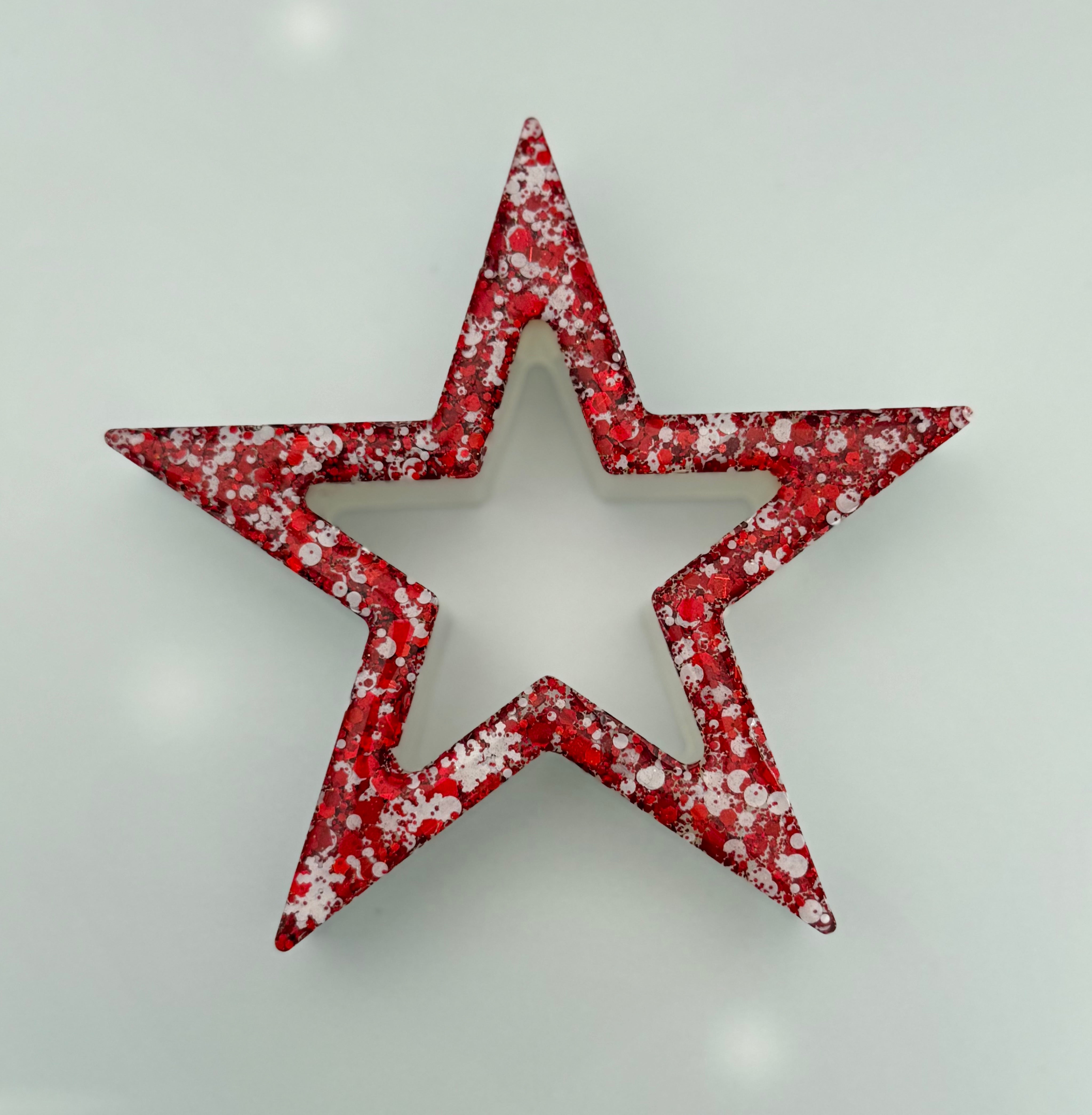 Handmade Resin Star Set with Round Tray