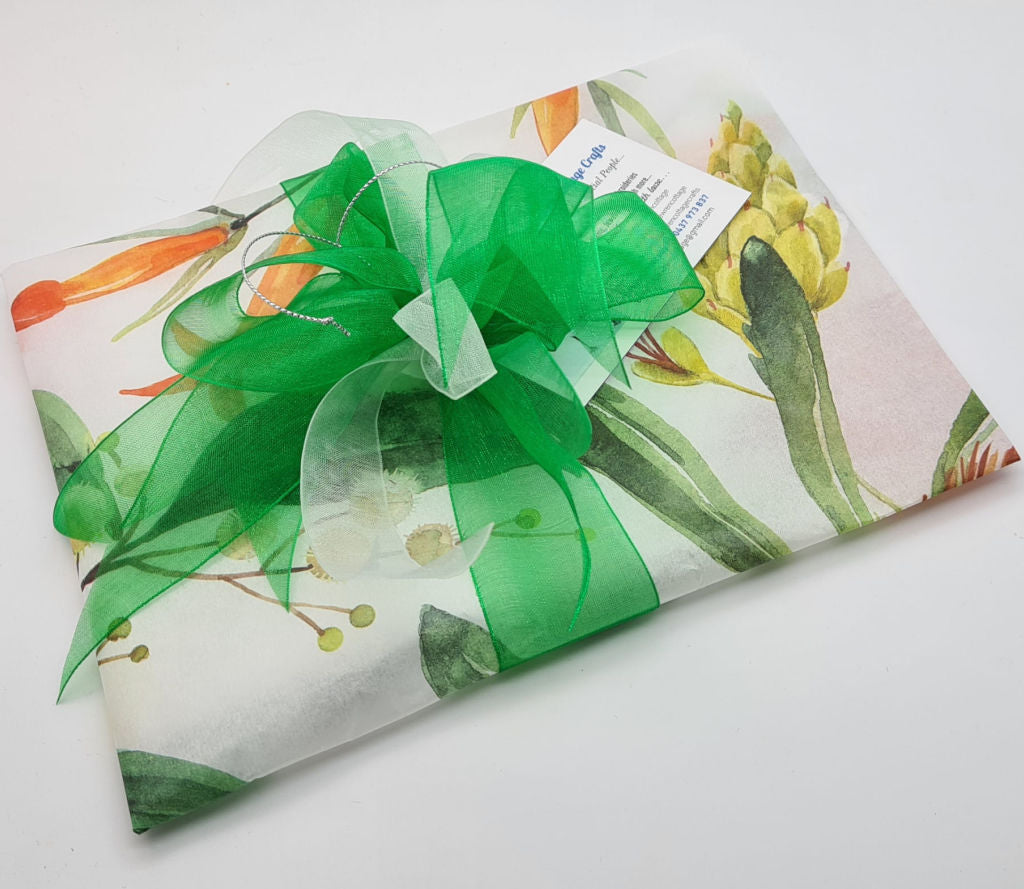 Baby Bib and Wash Cloth Cat Fabric Gift Set