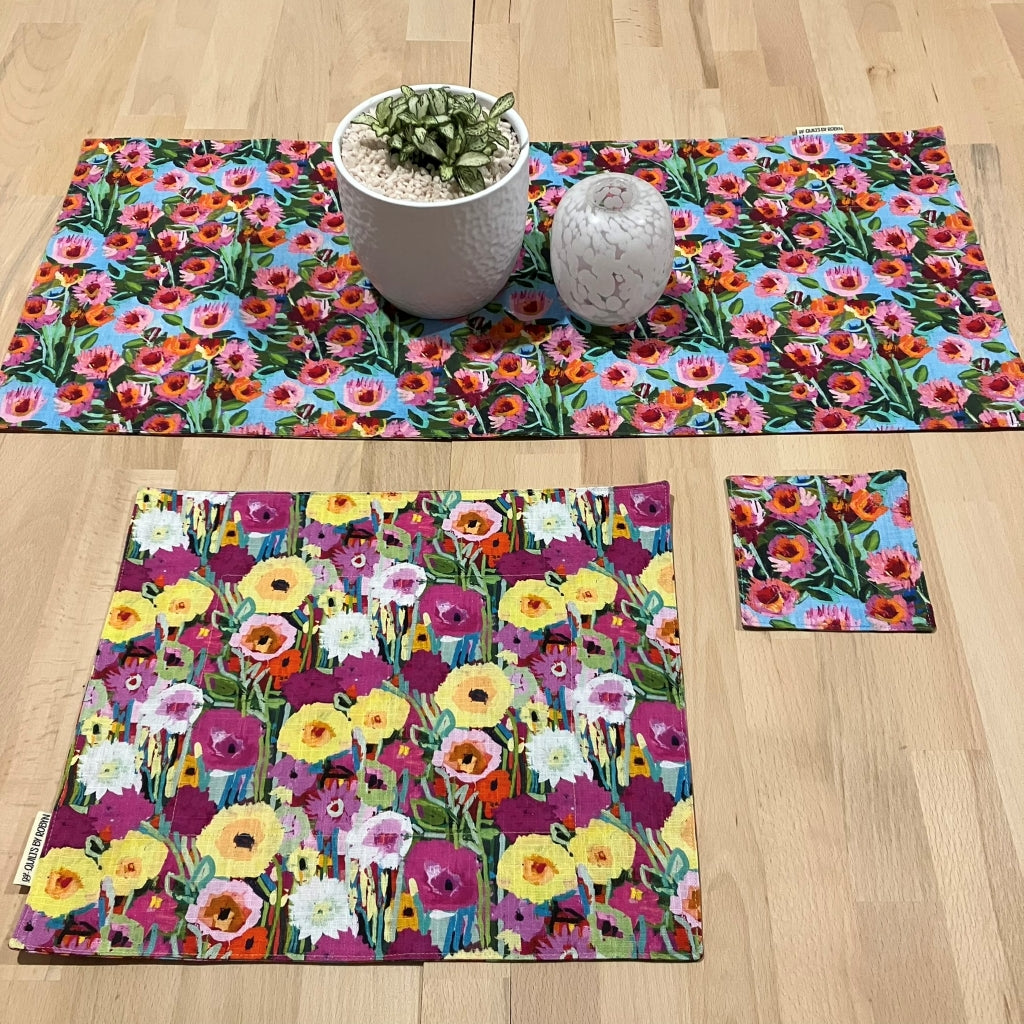 handmade australian native reversible - everlasting daisies