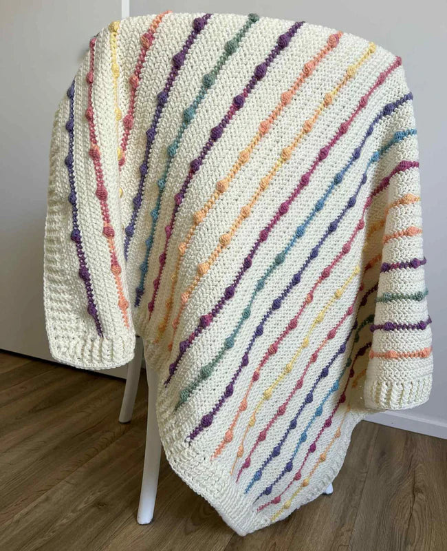 Crochet | Blanket / Throw | Various Rainbow Styles
