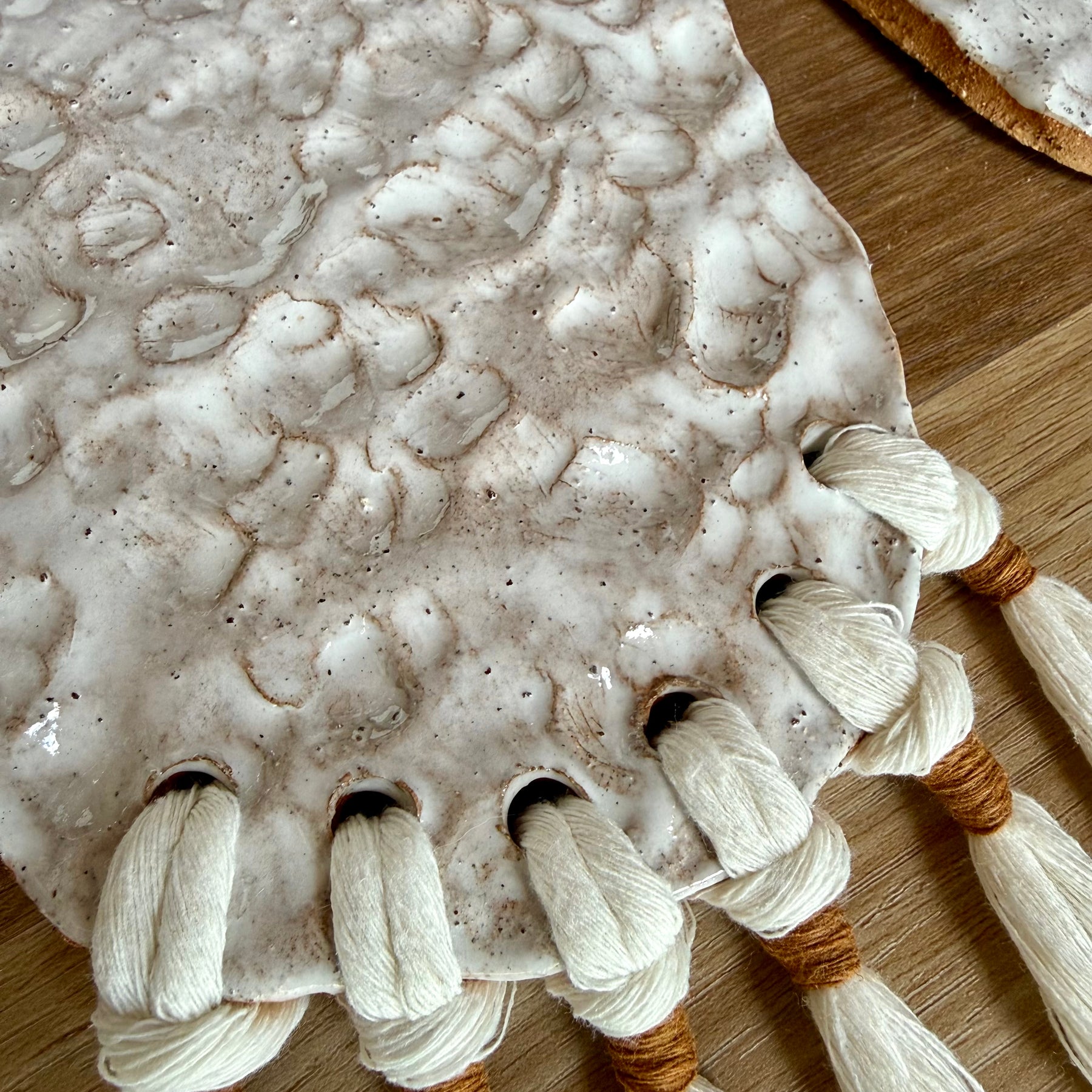 Pair of Ceramic Wall Hangings