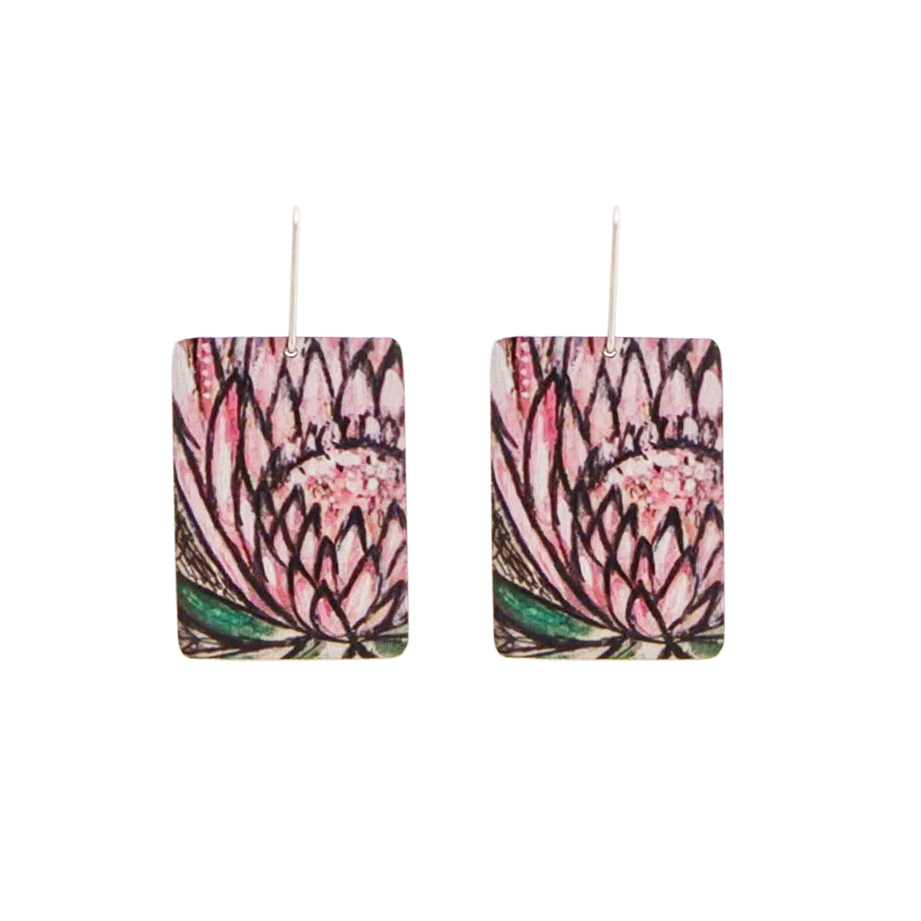 Pink Protea Earrings