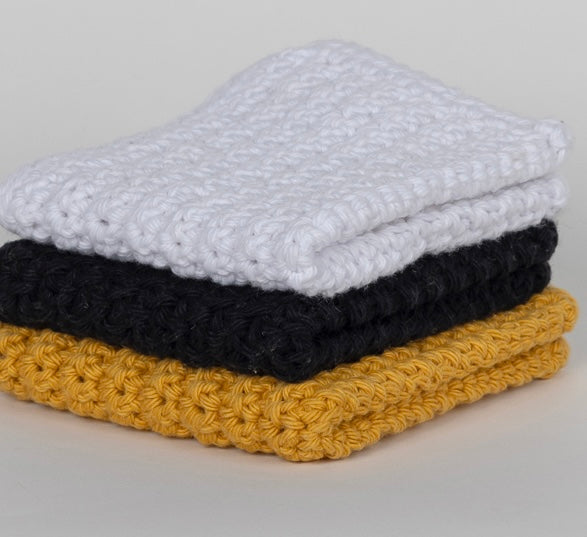 Reusable Cotton Wash Cloths - Set 3