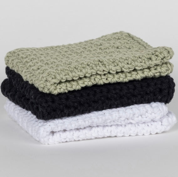 Reusable Cotton Wash Cloths - Set 3