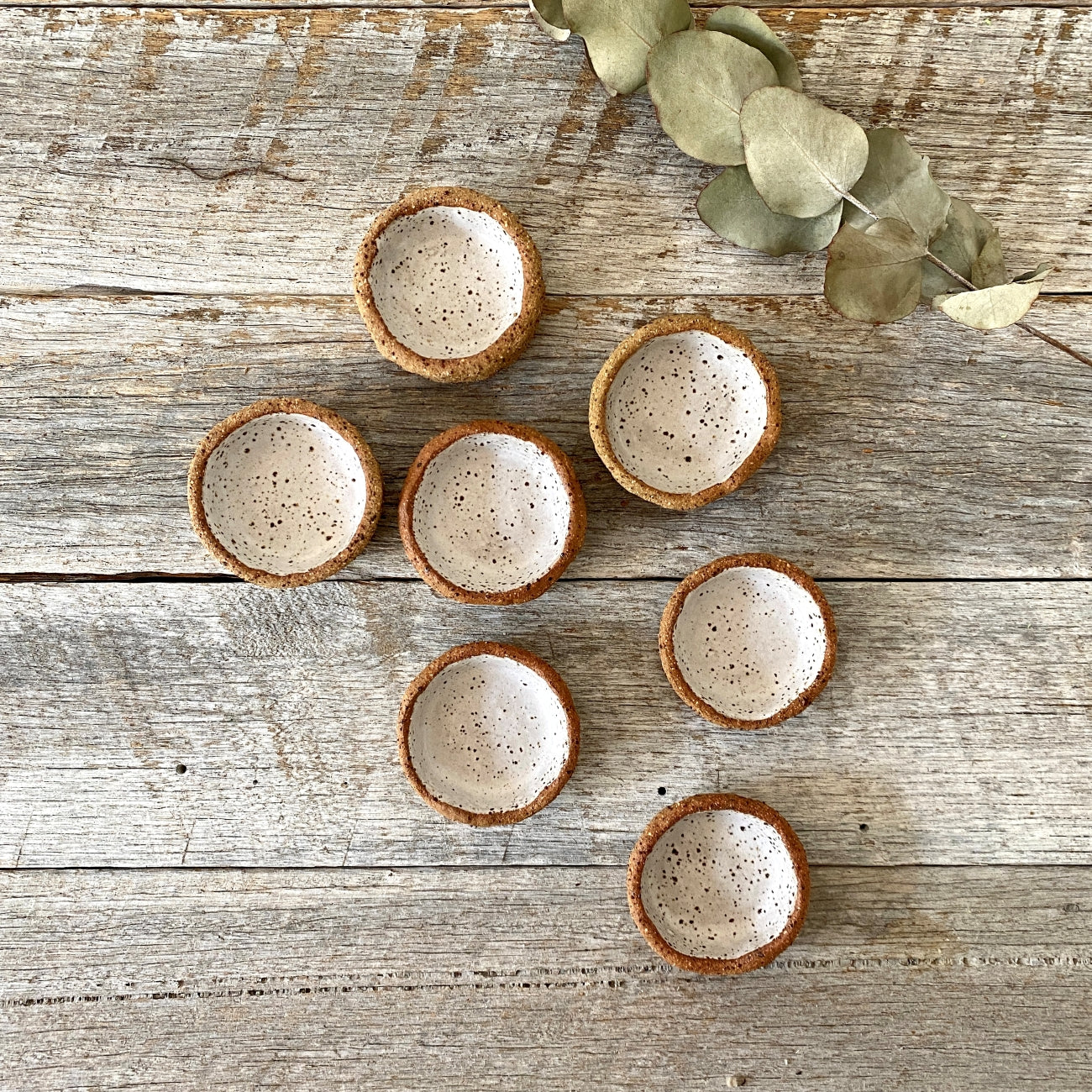 Ceramic Tealight Candle Holder - Rustic & White