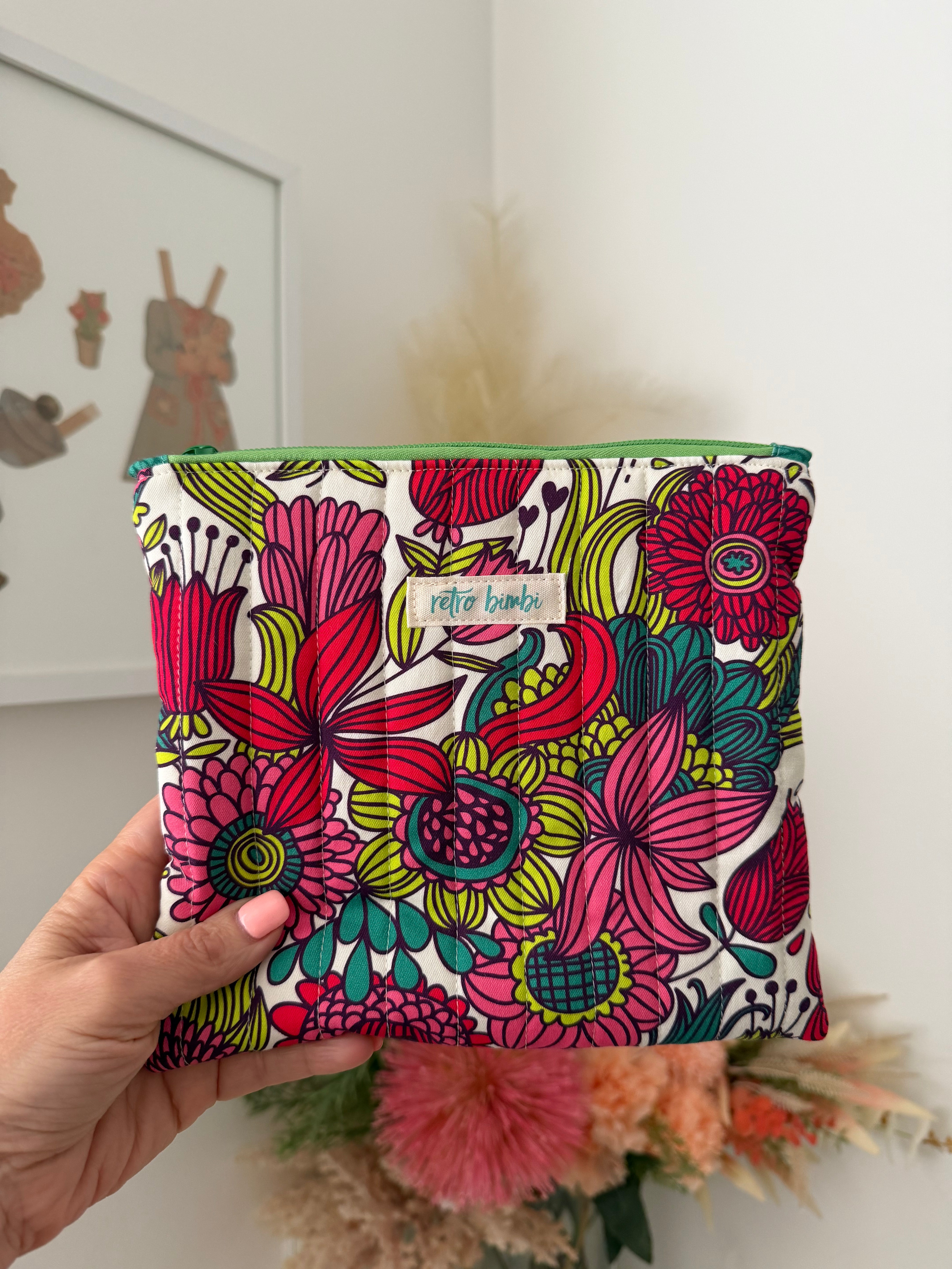 Medium Quilted Pouch - Various Designs