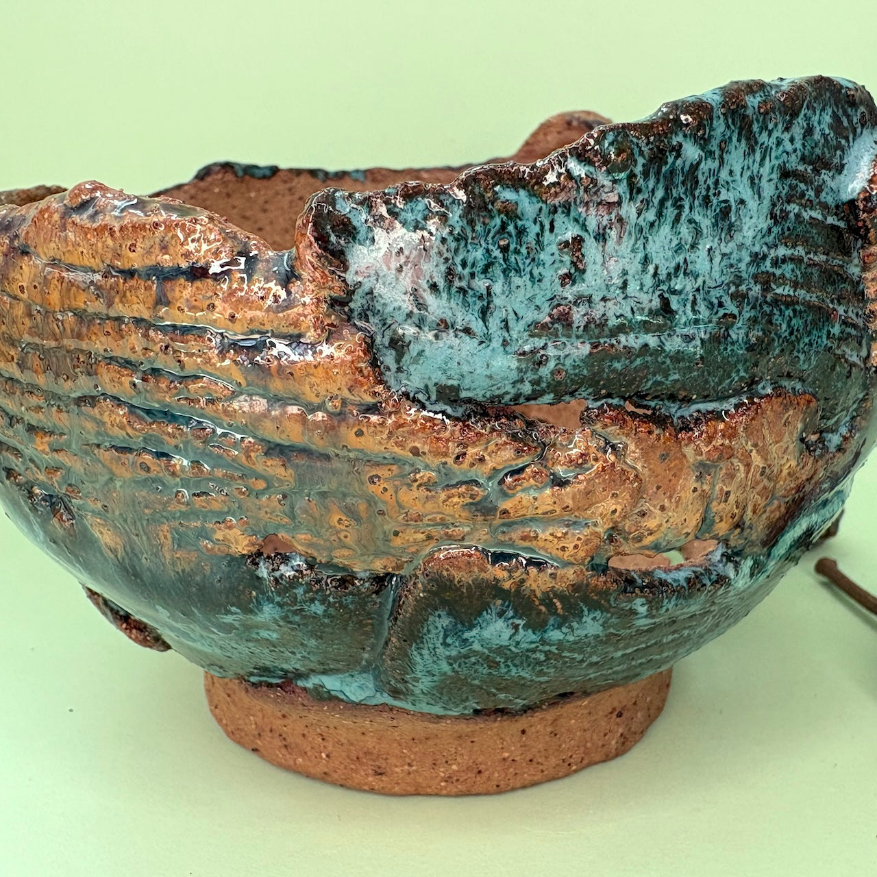 Ceramic orchid pot – torn design
