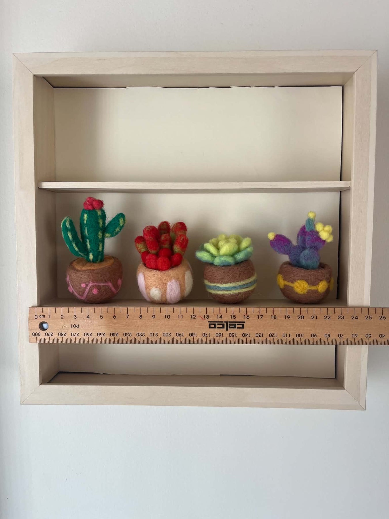 Needle felted Prickly Pear