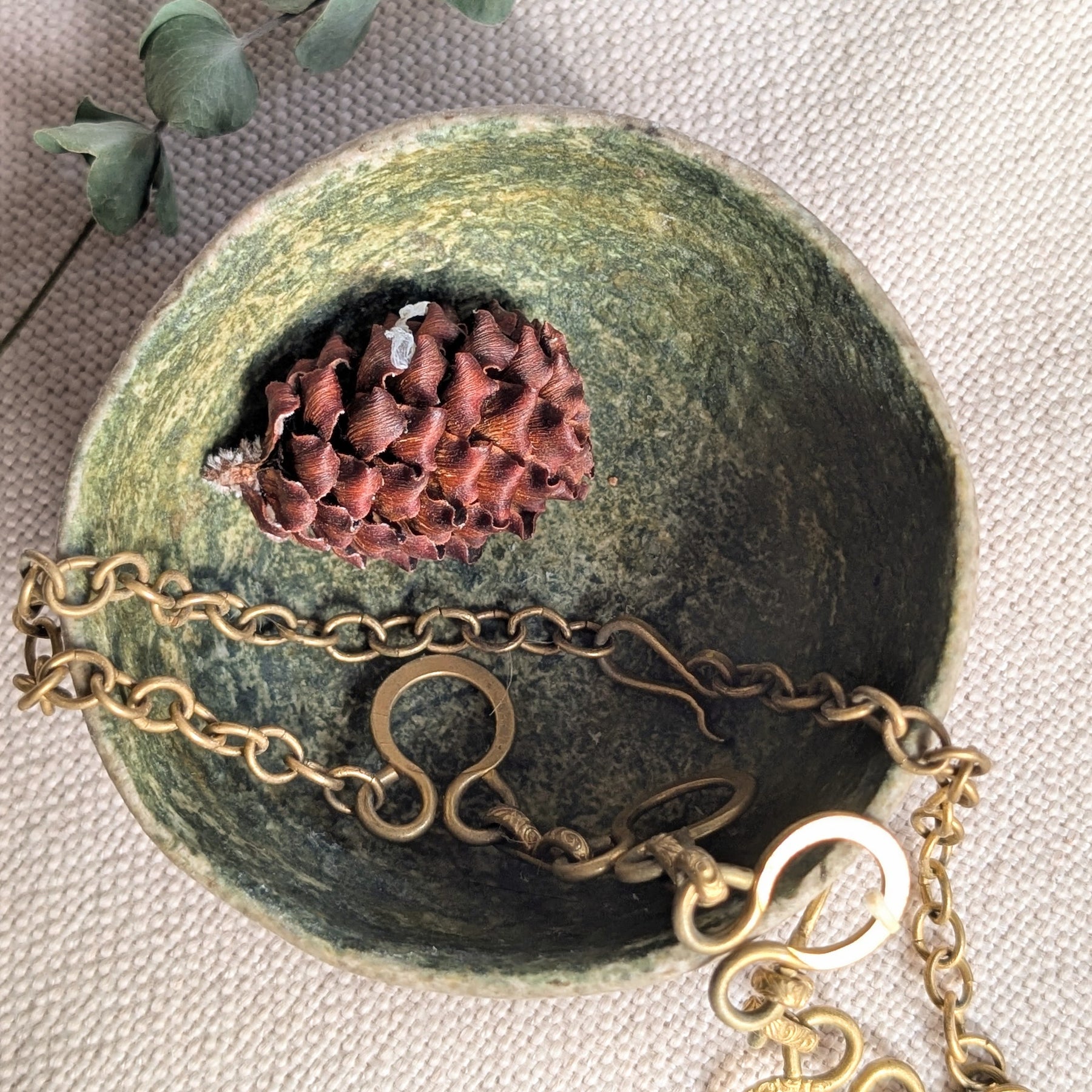 Set of Two Sculptural Eco Friendly Paper Clay Bowls
