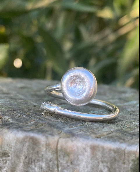 Tidal Pool Ring | Handmade Sterling Silver Open Ring
