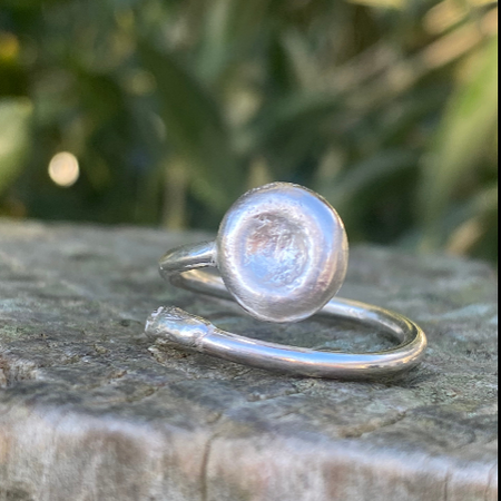 Tidal Pool Ring | Handmade Sterling Silver Open Ring