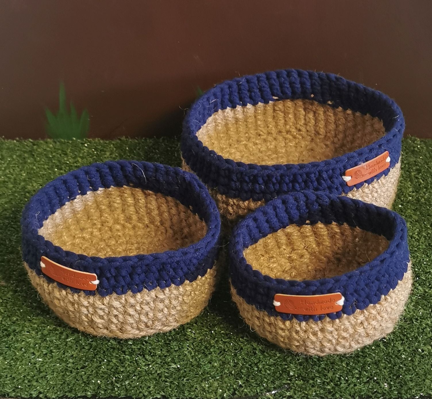 Crochet Basket Set (3)