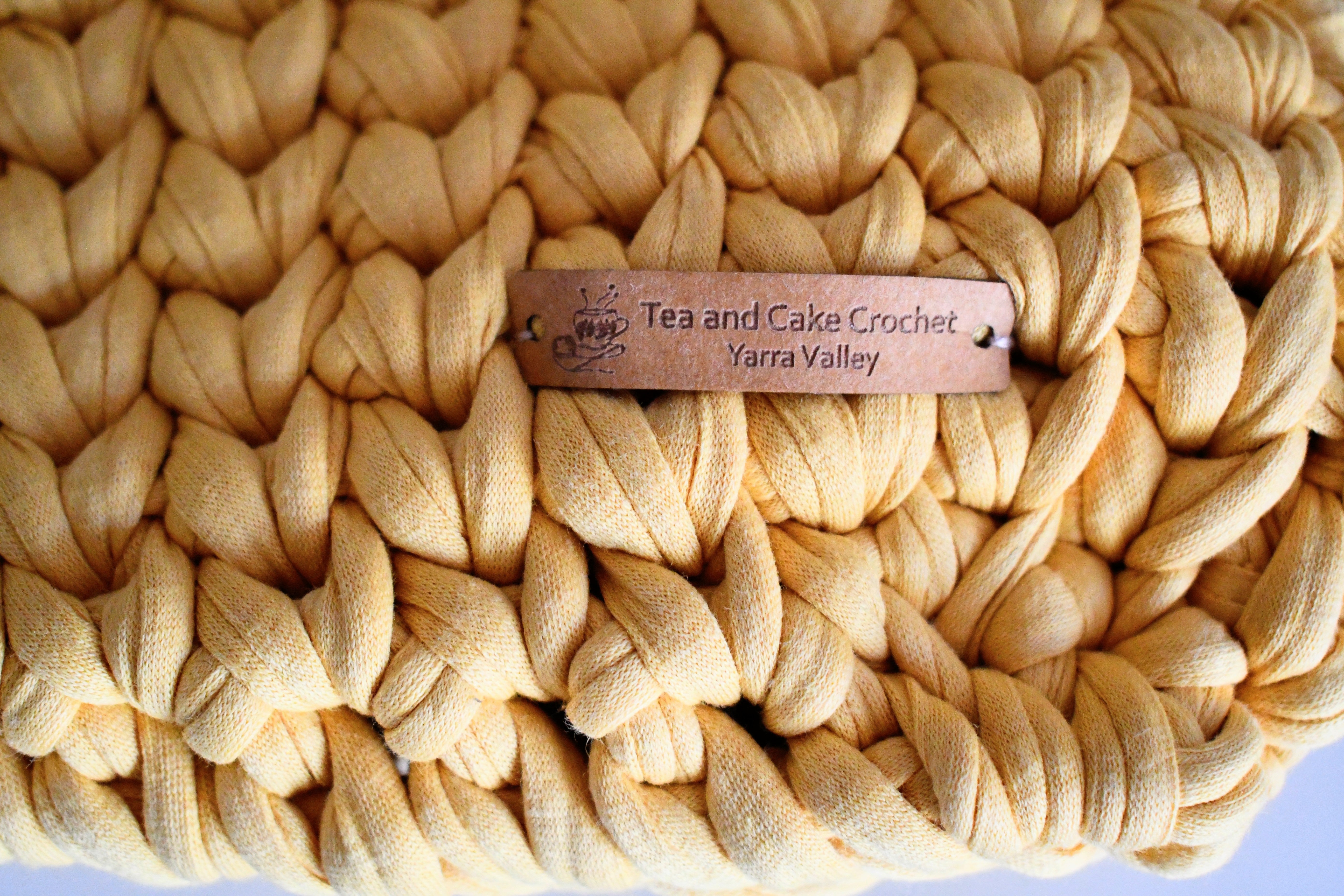 Handmade Crochet Clutch Bag Mustard