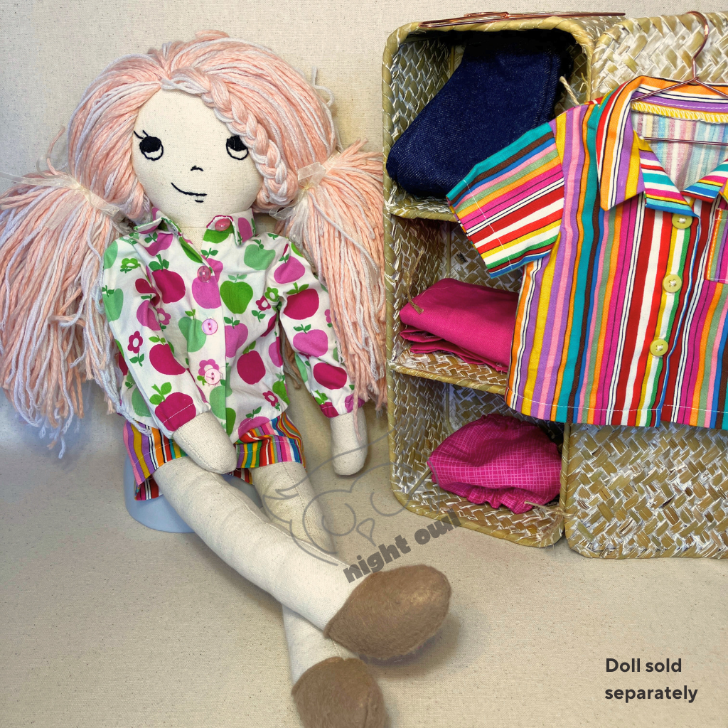 Six Piece Set| 53cm Doll Wardrobe Collection| Apple Orchards