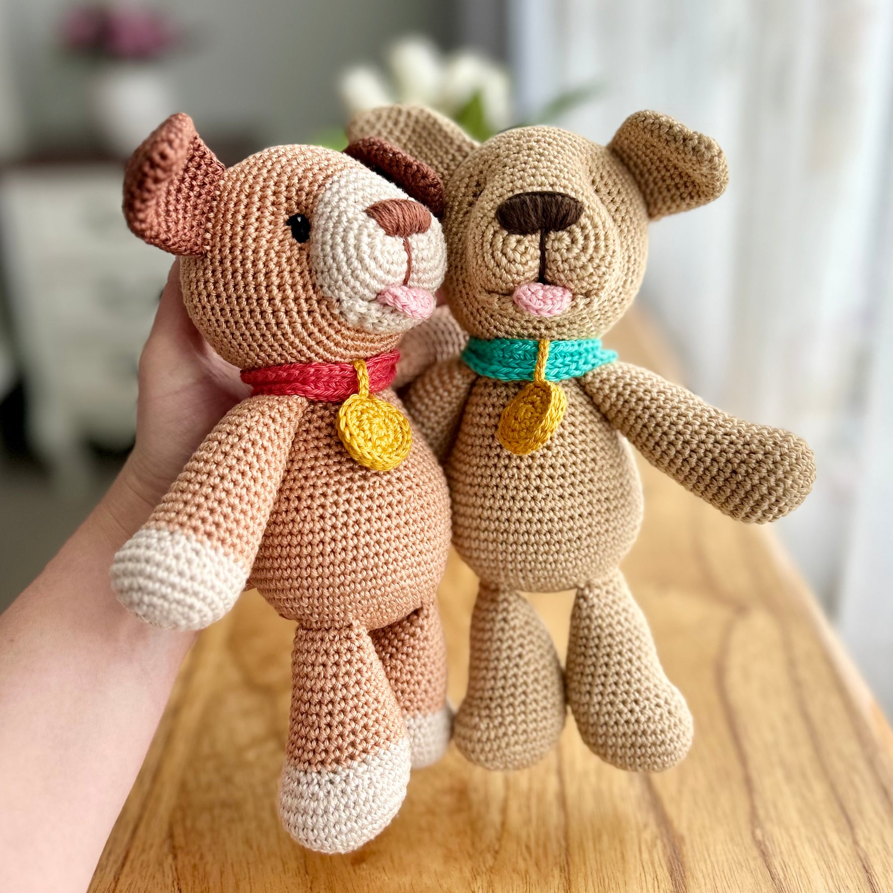 Milo the Handmade Crochet Puppy | 100% Cotton Toy | Ready to Ship