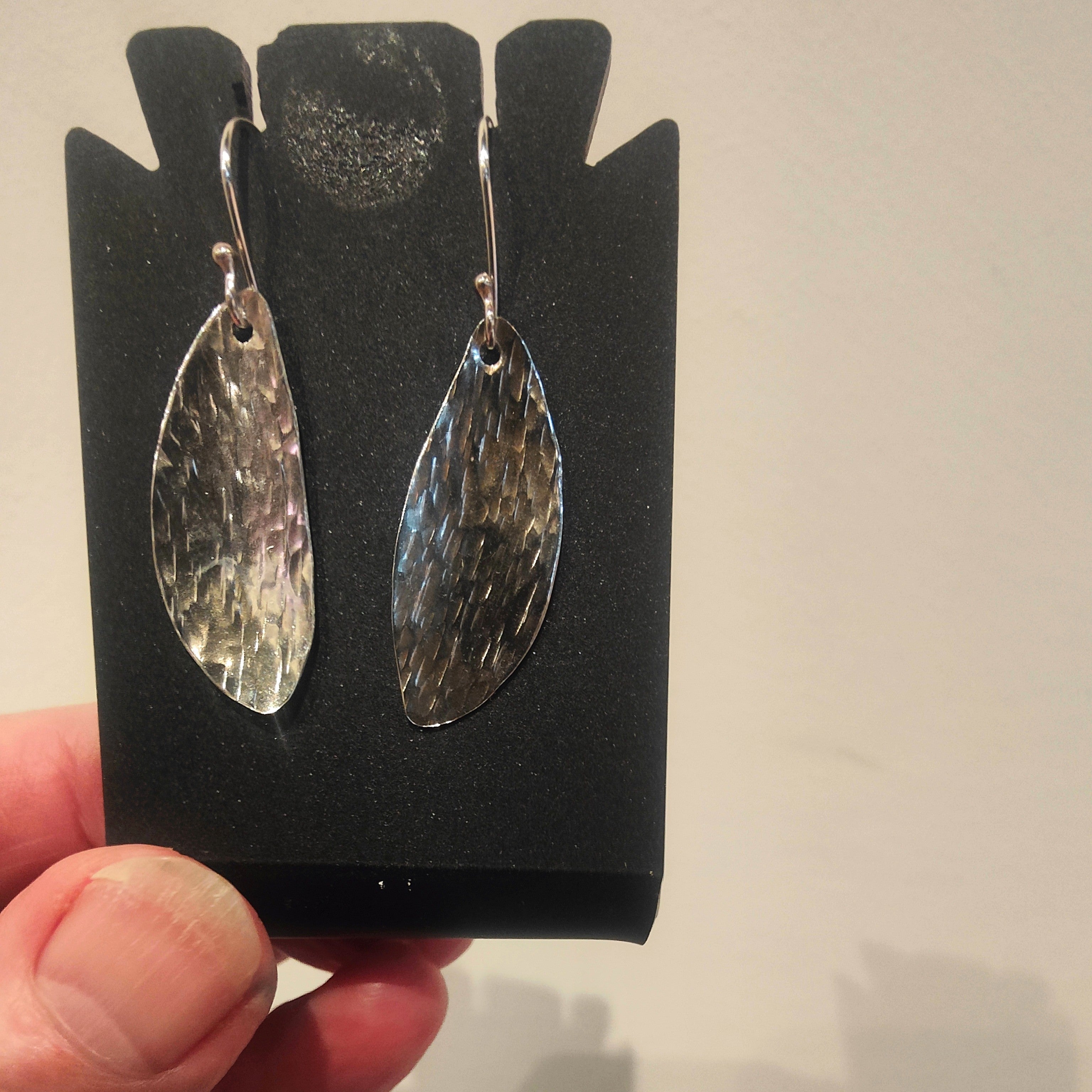 Moonlit Bark Sterling Silver Earrings