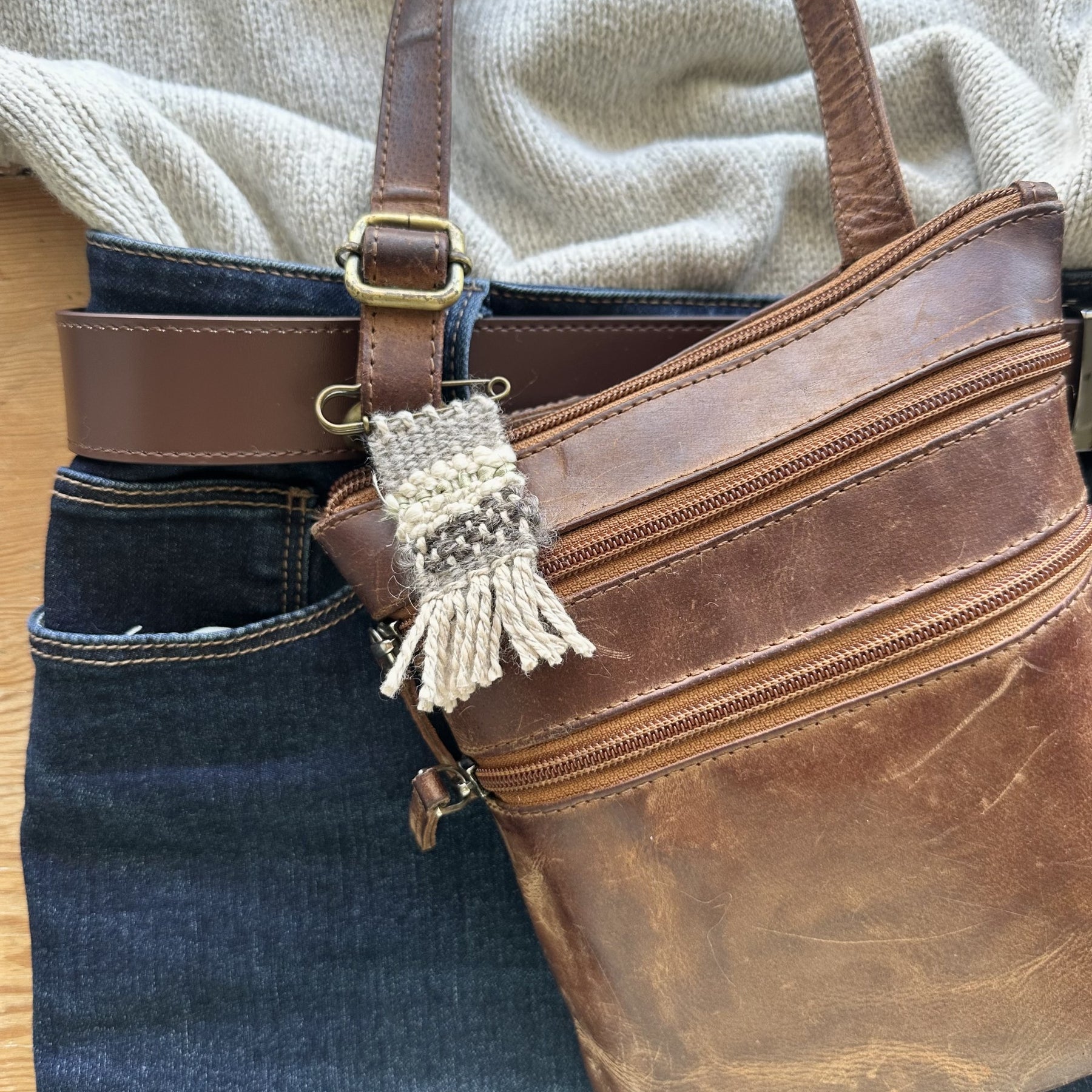 Handwoven Shawl Pins or Brooches