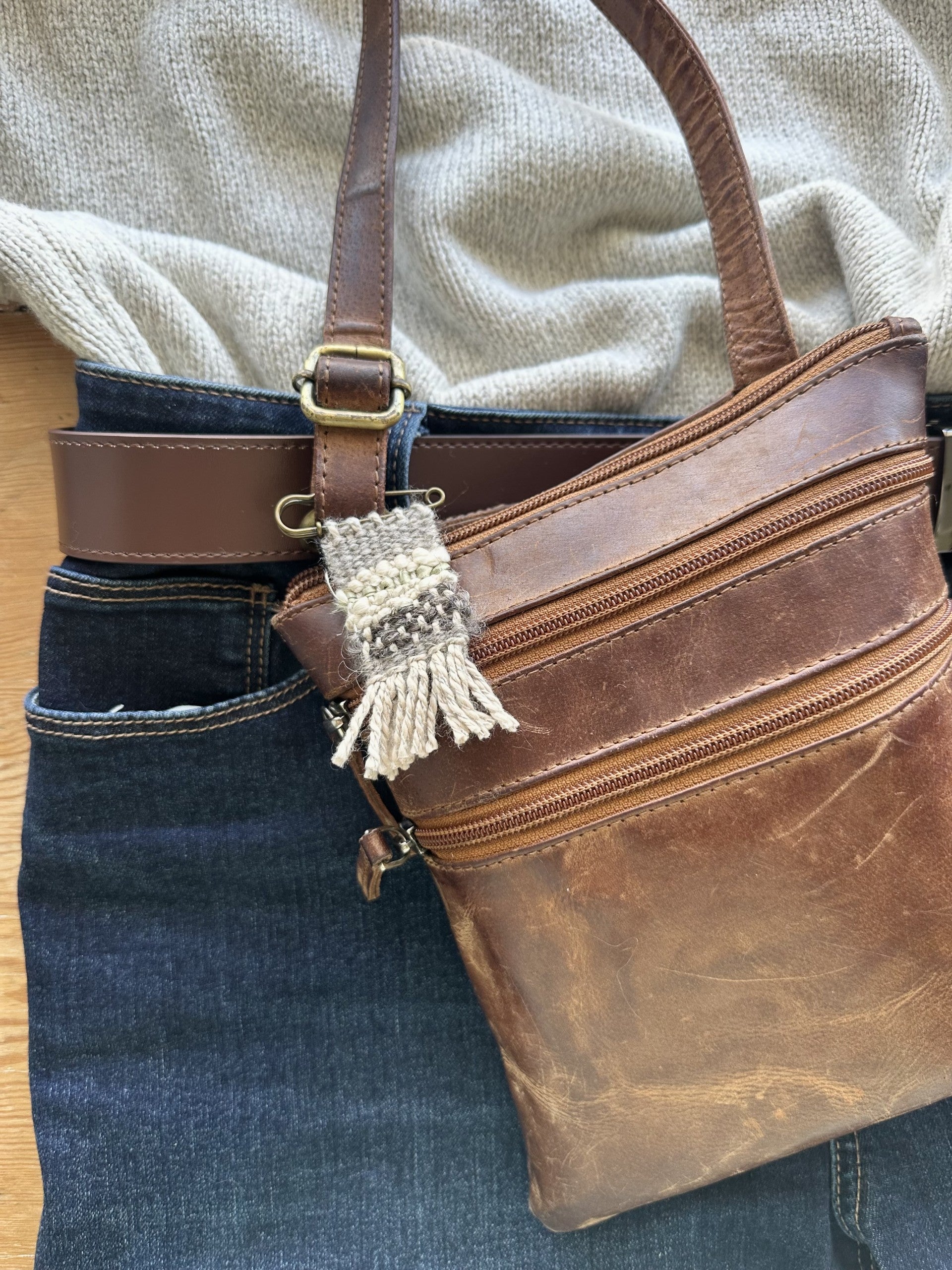 Handwoven Shawl Pins or Brooches