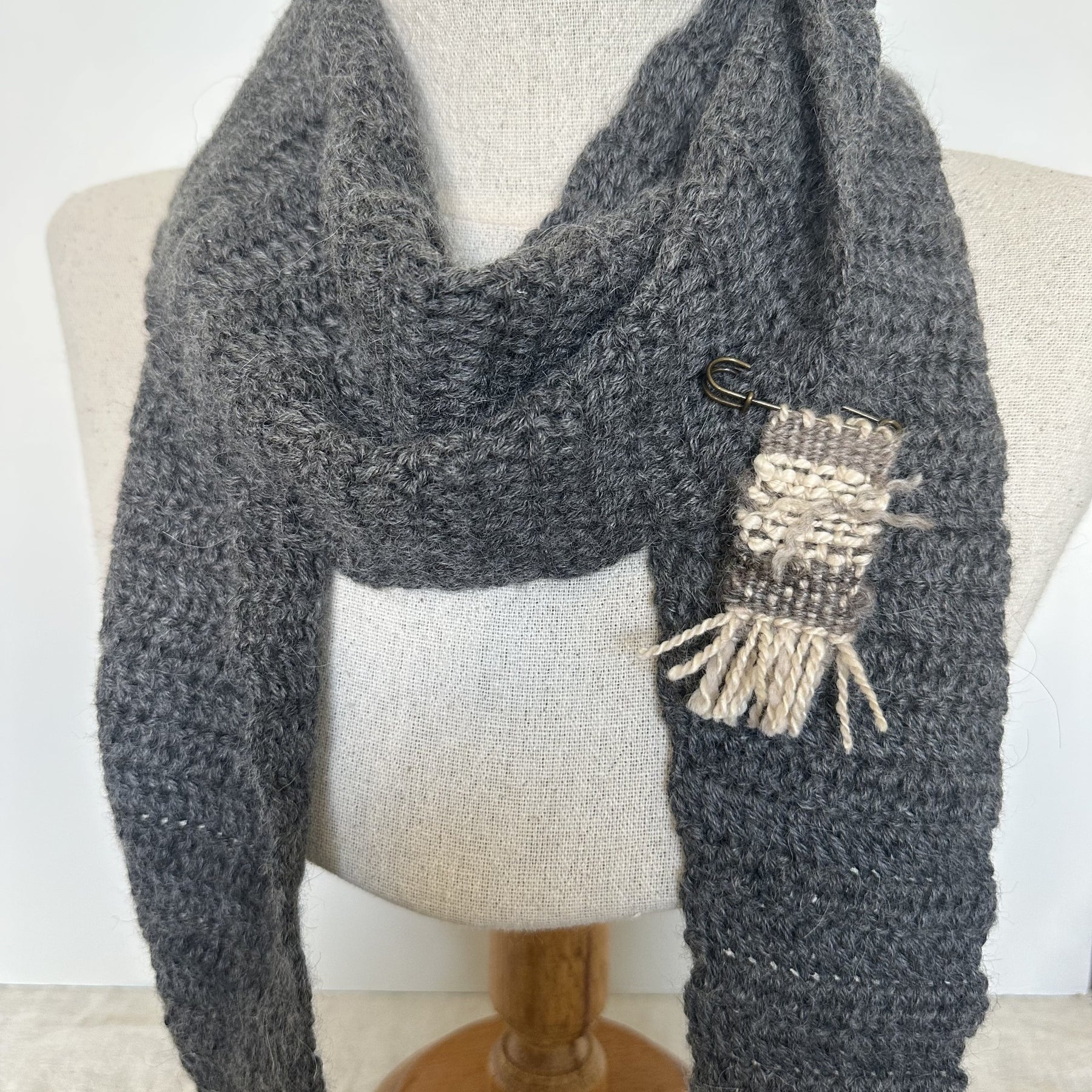 Handwoven Shawl Pins or Brooches