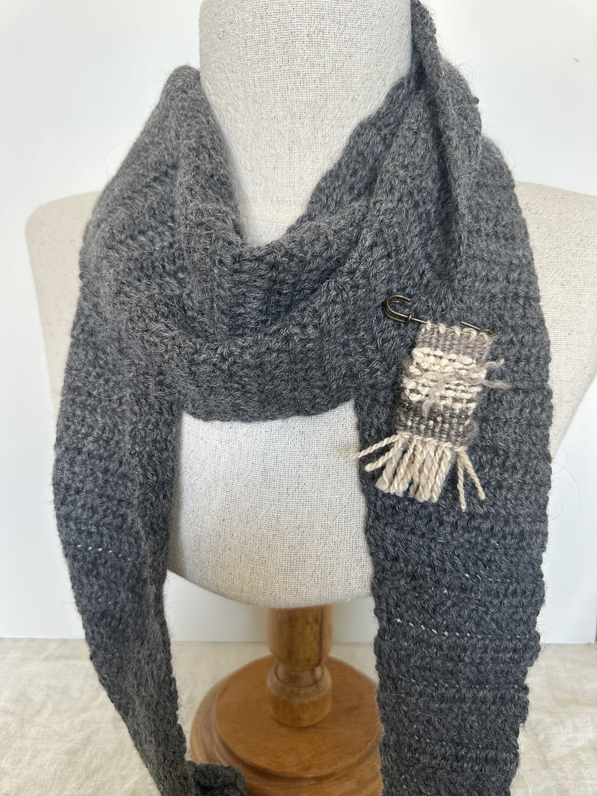 Handwoven Shawl Pins or Brooches