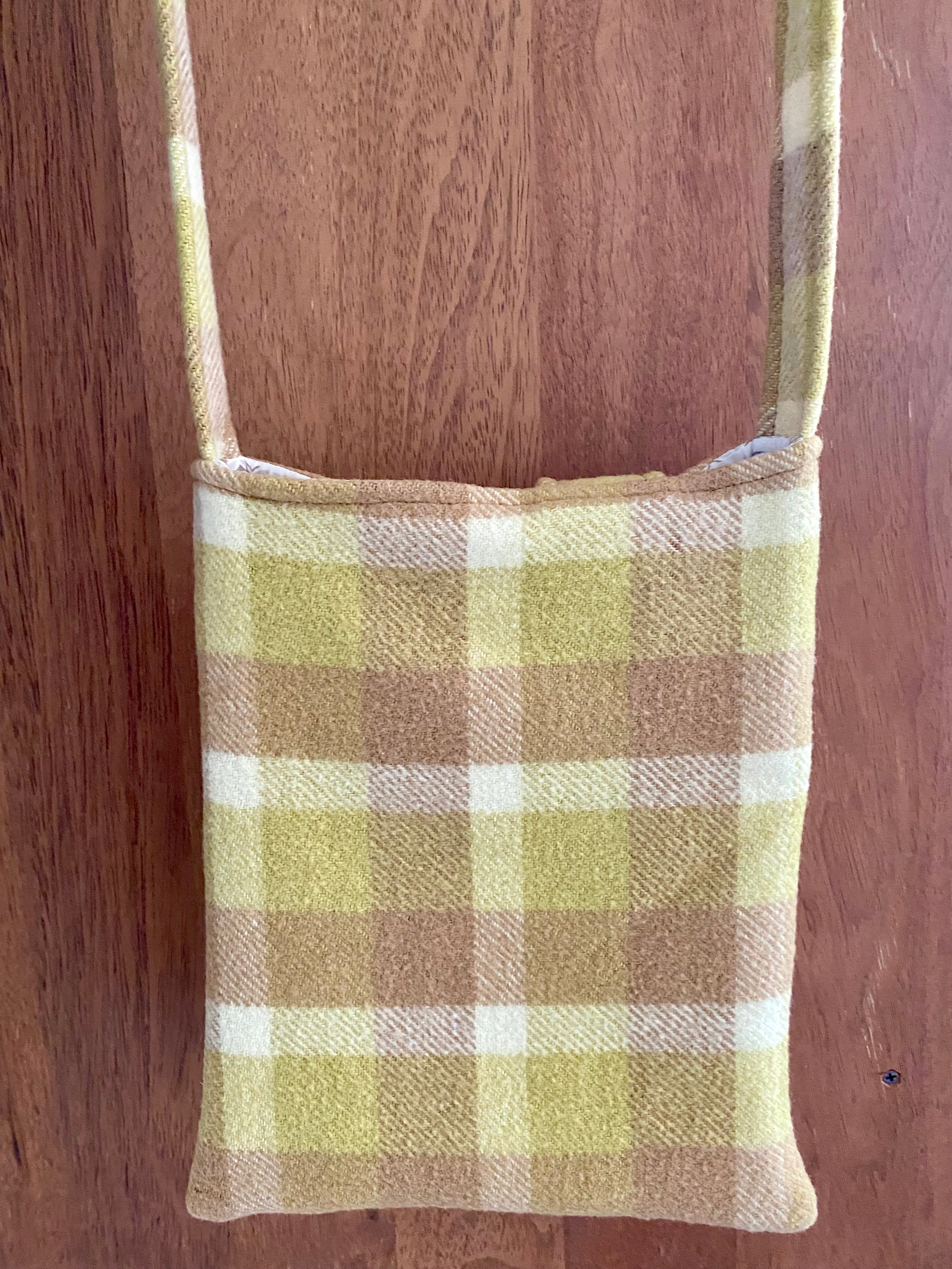 Upcycled Woollen Blanket - Cross Body Bag - Multi