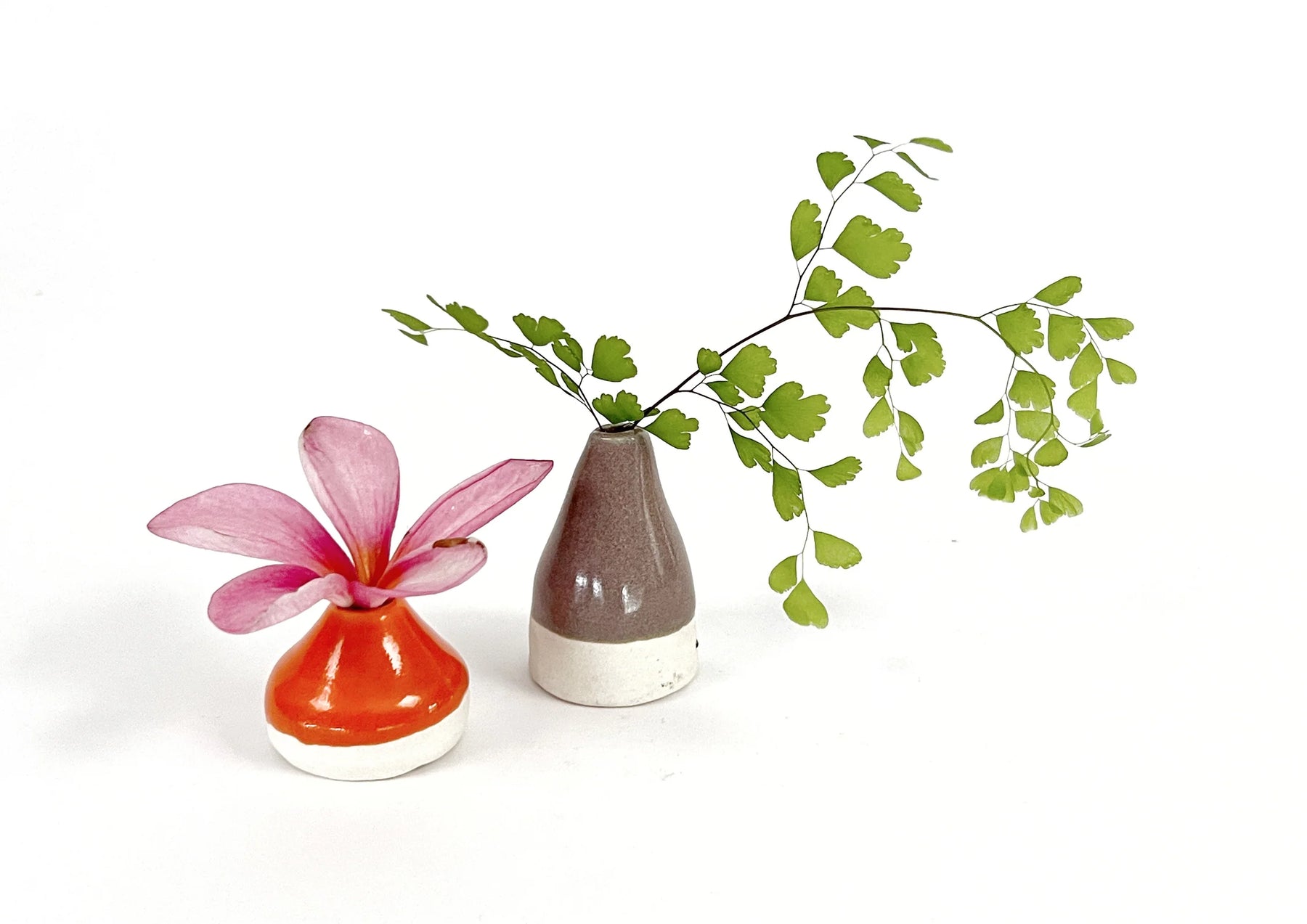 Miniature ceramic bud vase