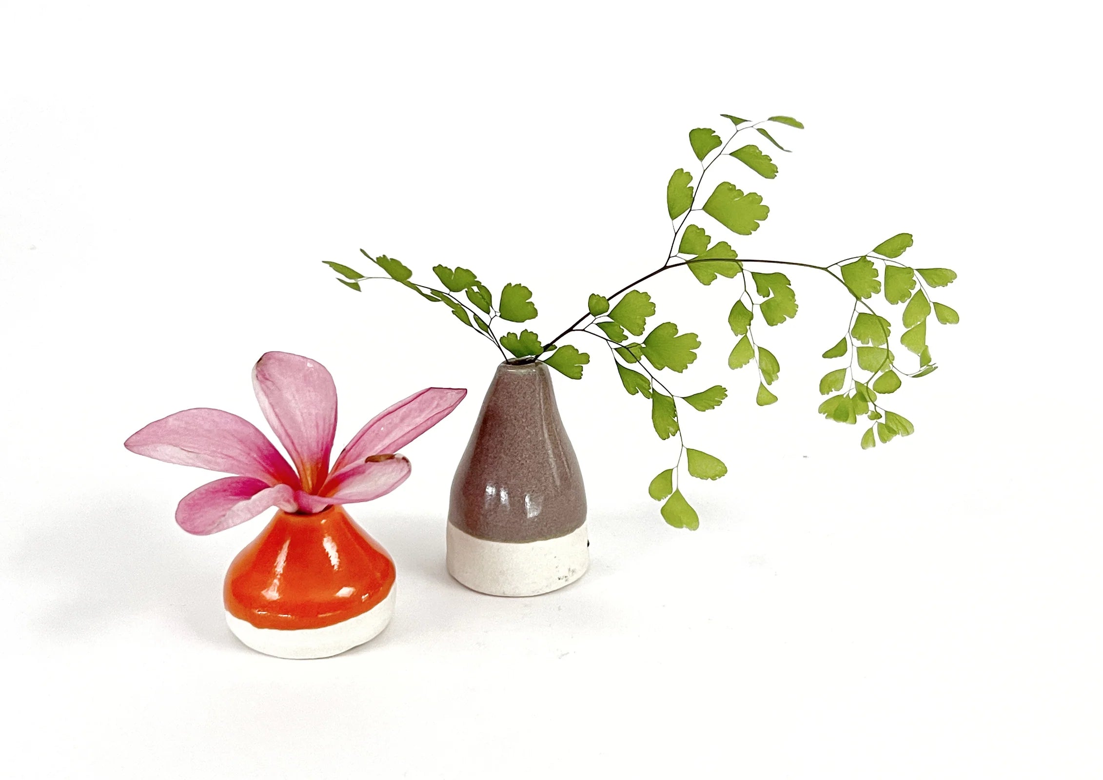 Miniature ceramic bud vase