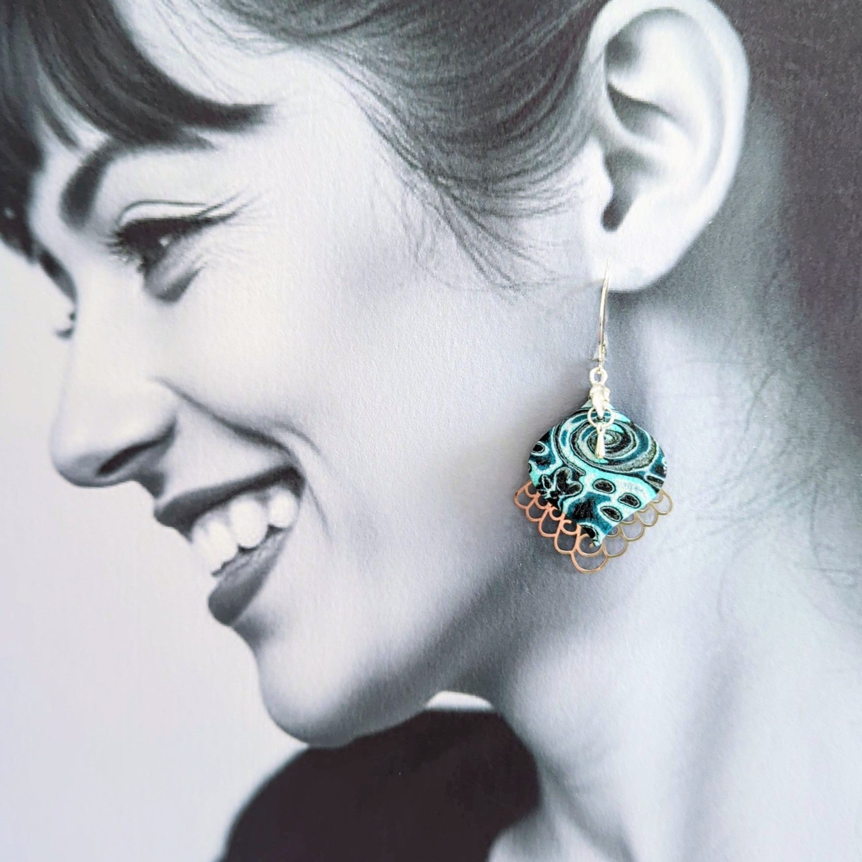 Aqua Drop Earrings
