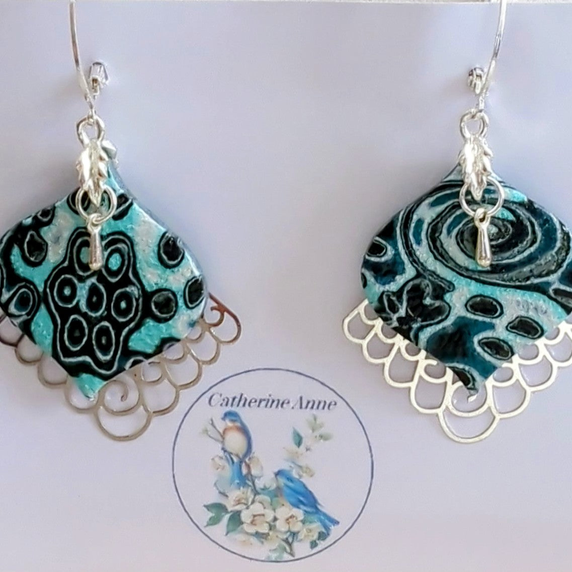 Aqua Drop Earrings