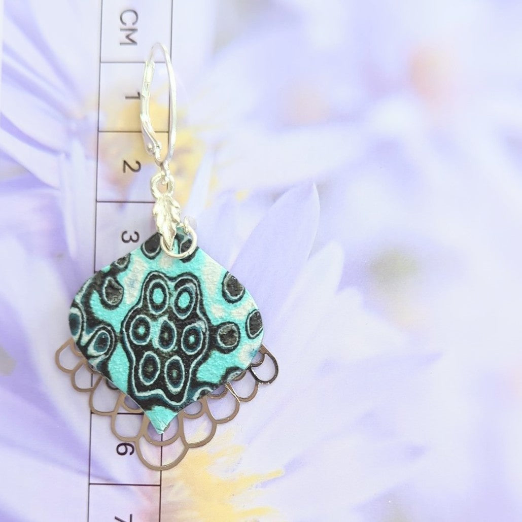 Aqua Drop Earrings