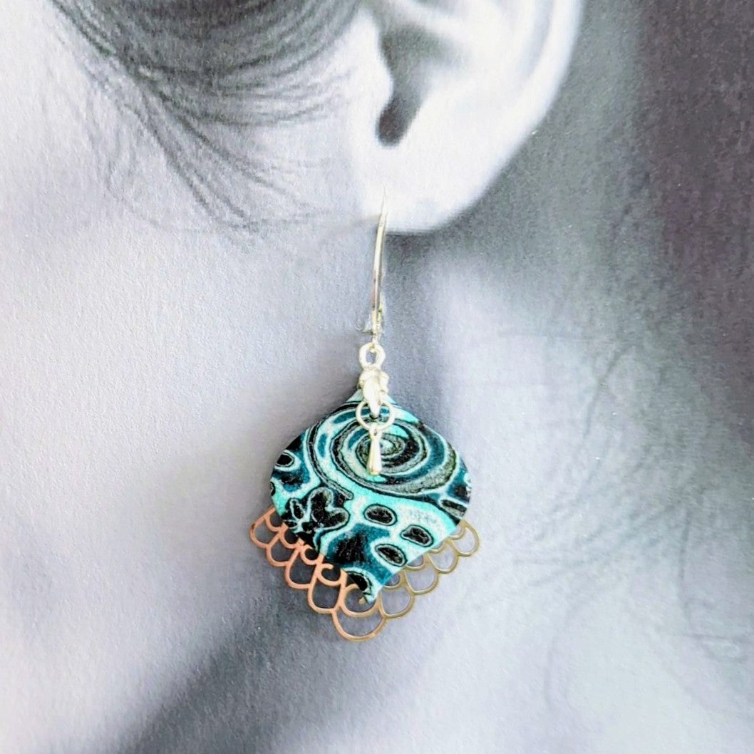 Aqua Drop Earrings