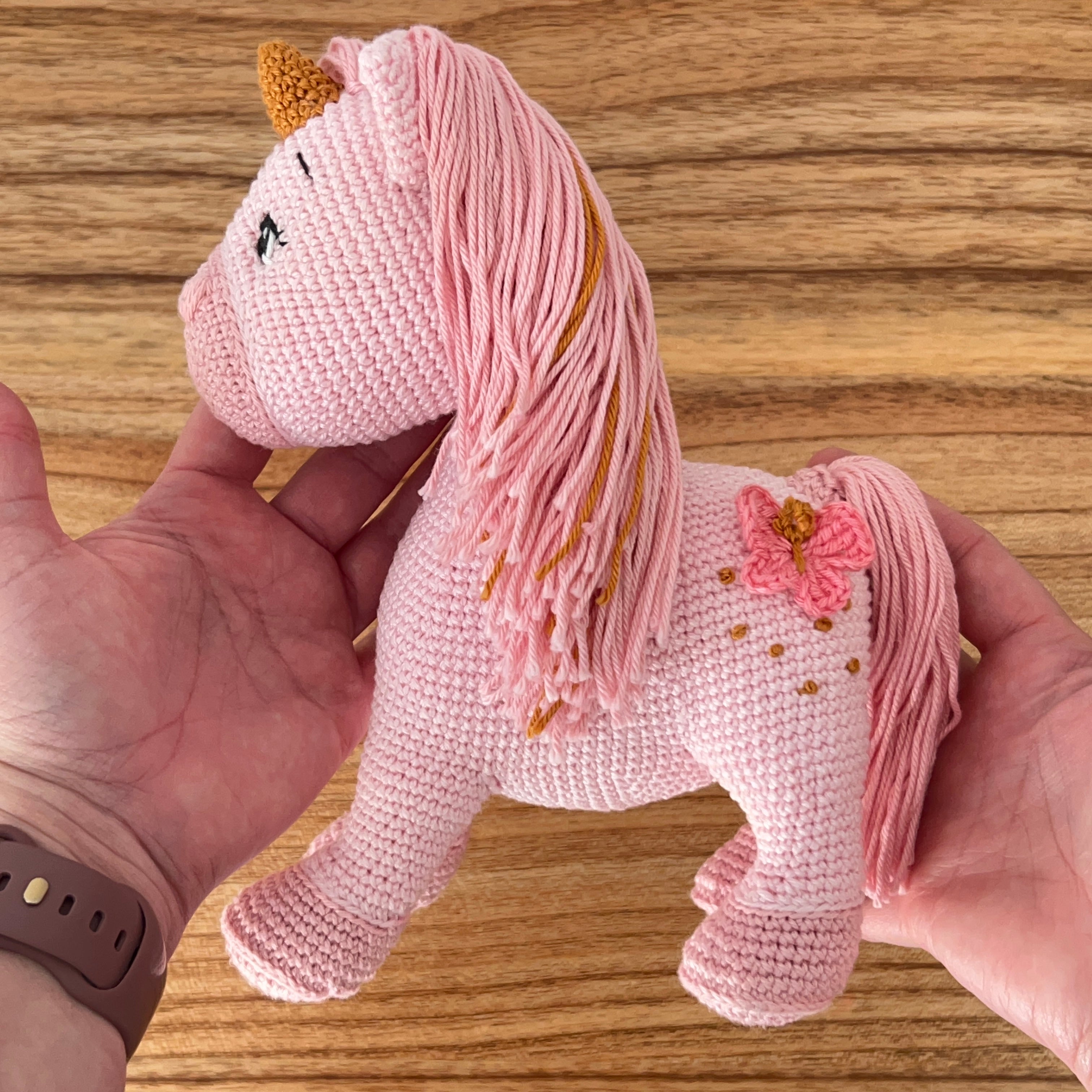 Rosie | Crochet Unicorn | The Enchanted Meadow Collection | Ready to Ship