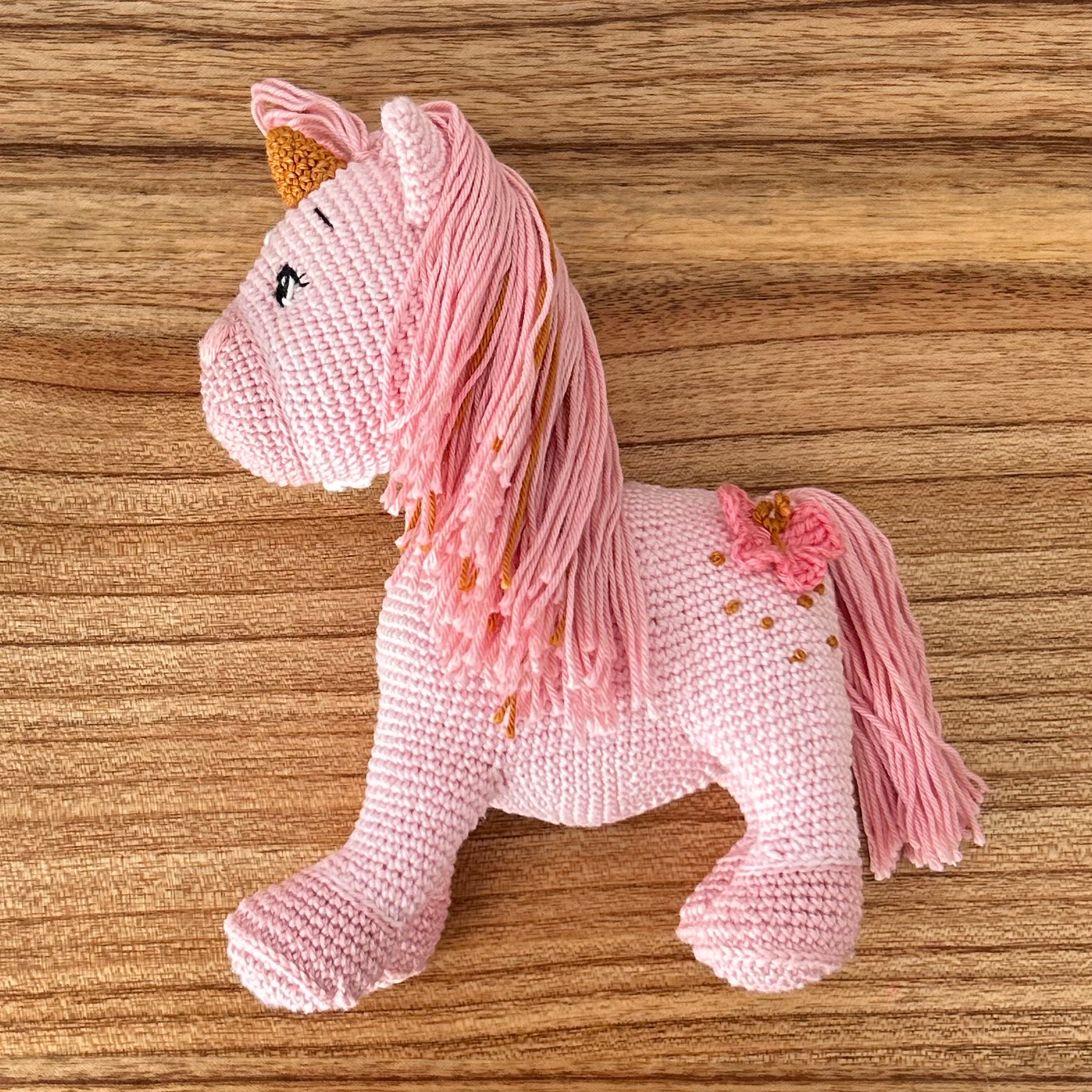Rosie | Crochet Unicorn | The Enchanted Meadow Collection | Ready to Ship