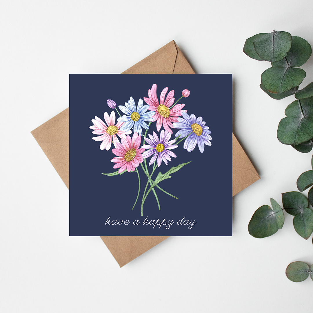 Australian Daisy Greetings Card