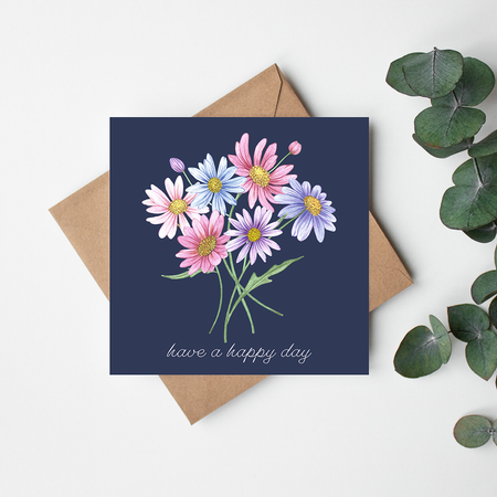 Australian Daisy Greetings Card