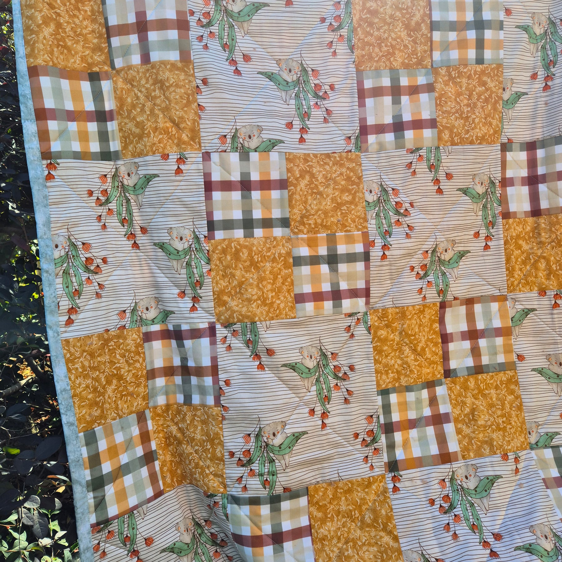 Koala Themed Cot quilt