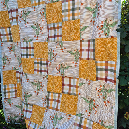 Koala Themed Cot quilt