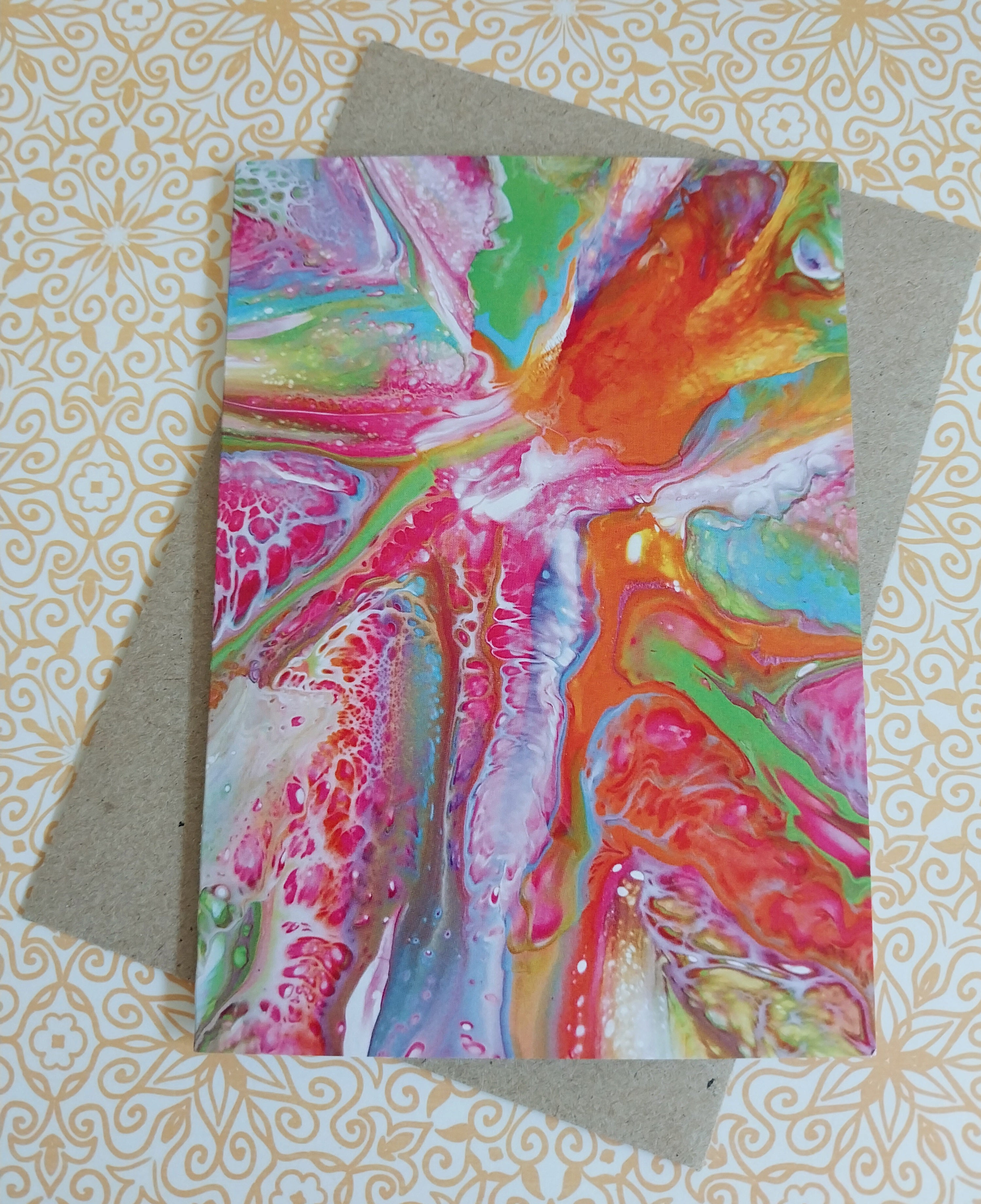 Kaleidoscope Blank Greeting Card