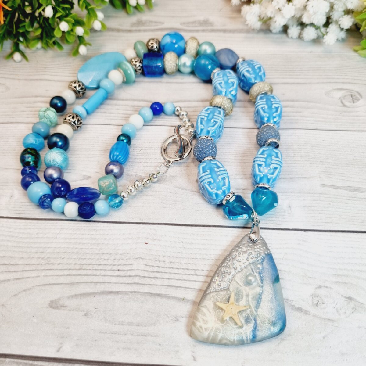 Statement Necklace Handmade - Out To Sea