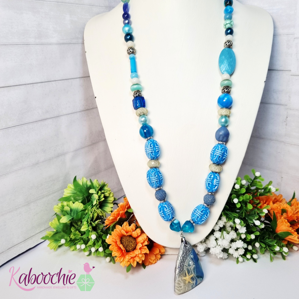 Statement Necklace Handmade - Out To Sea
