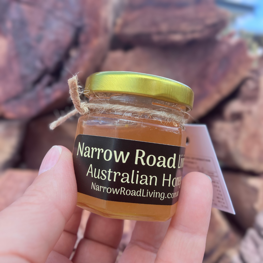 Honey Pot Gift Box - Raw Honey and Beeswax Candle Set