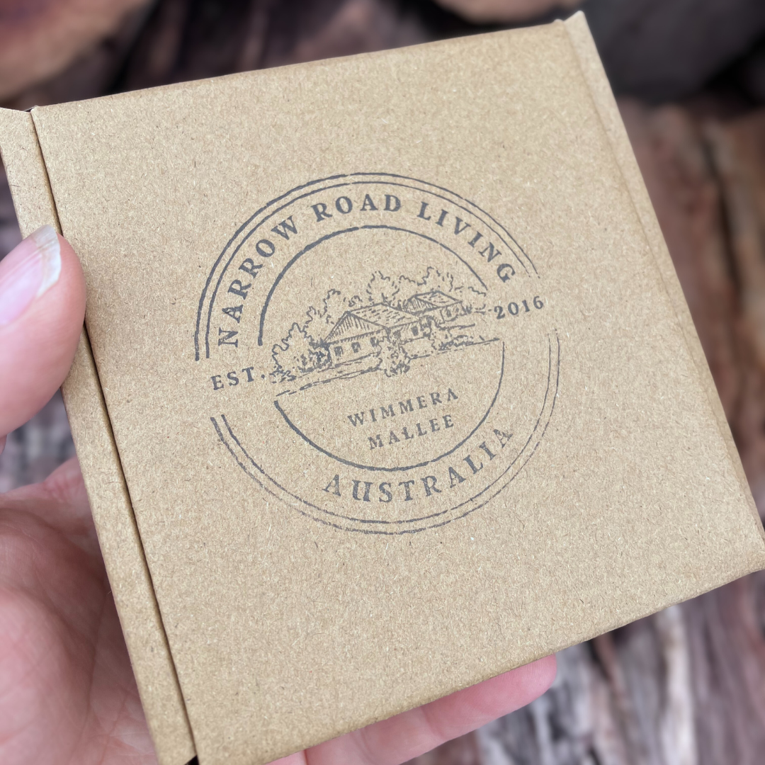 Honey Pot Gift Box - Raw Honey and Beeswax Candle Set