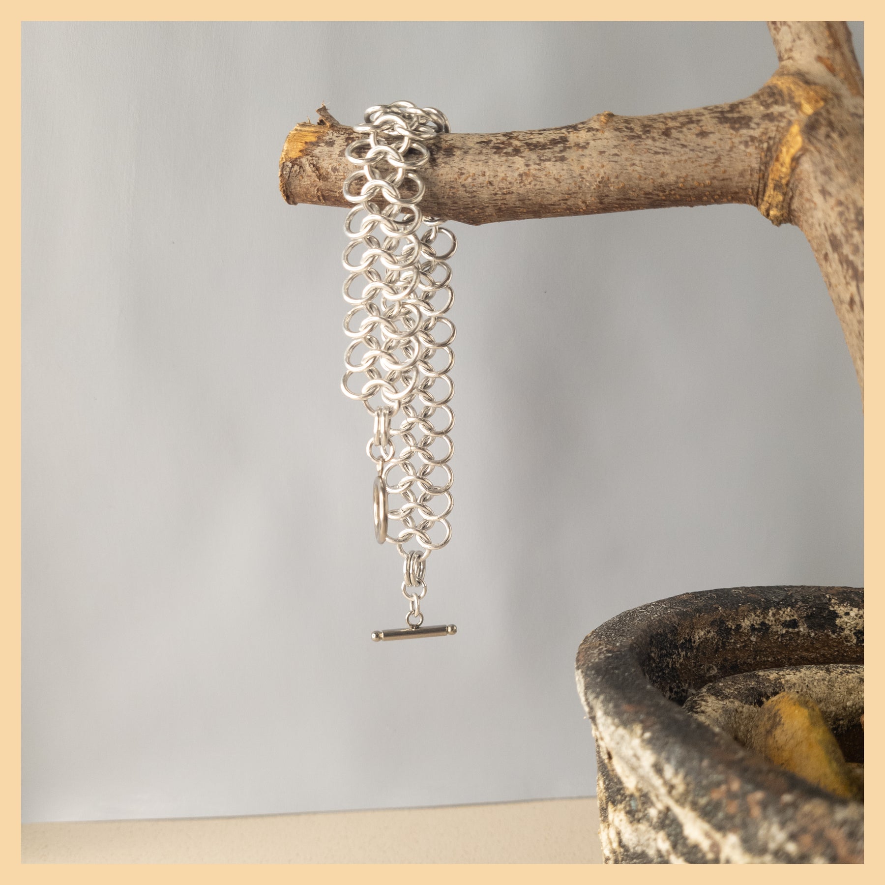 Chainmaille European 4 in 1 Weave Bracelet