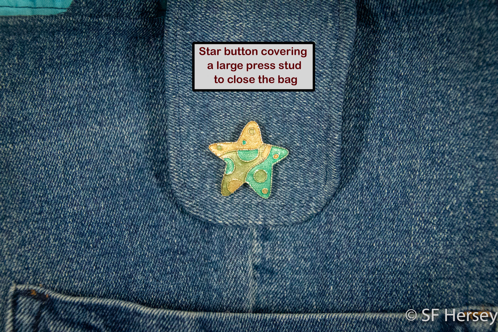 Star Bag from Up-cycled Jeans